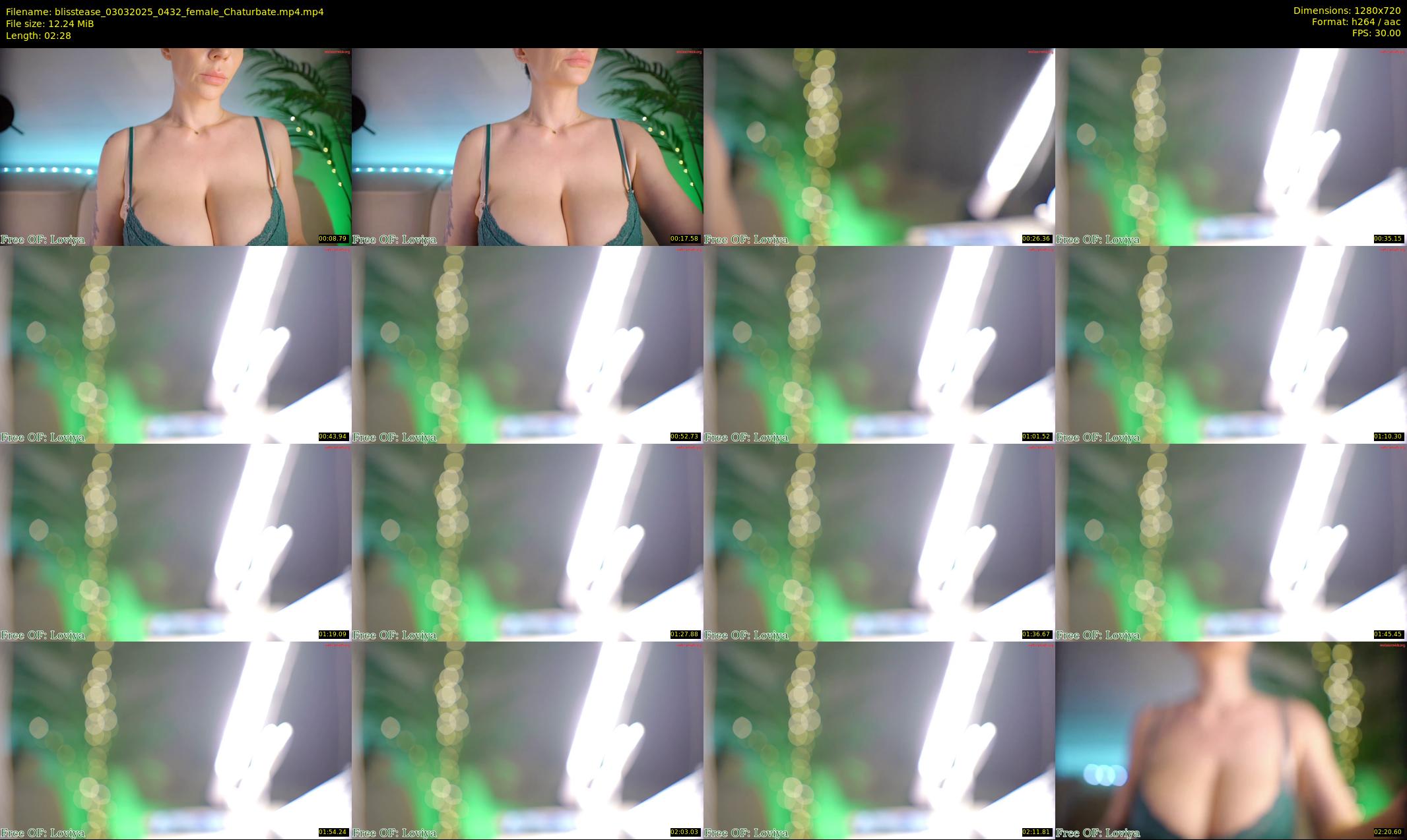 blisstease — 3 minute Chaturbate female cam show recording, 720p, Mar 3, 2025