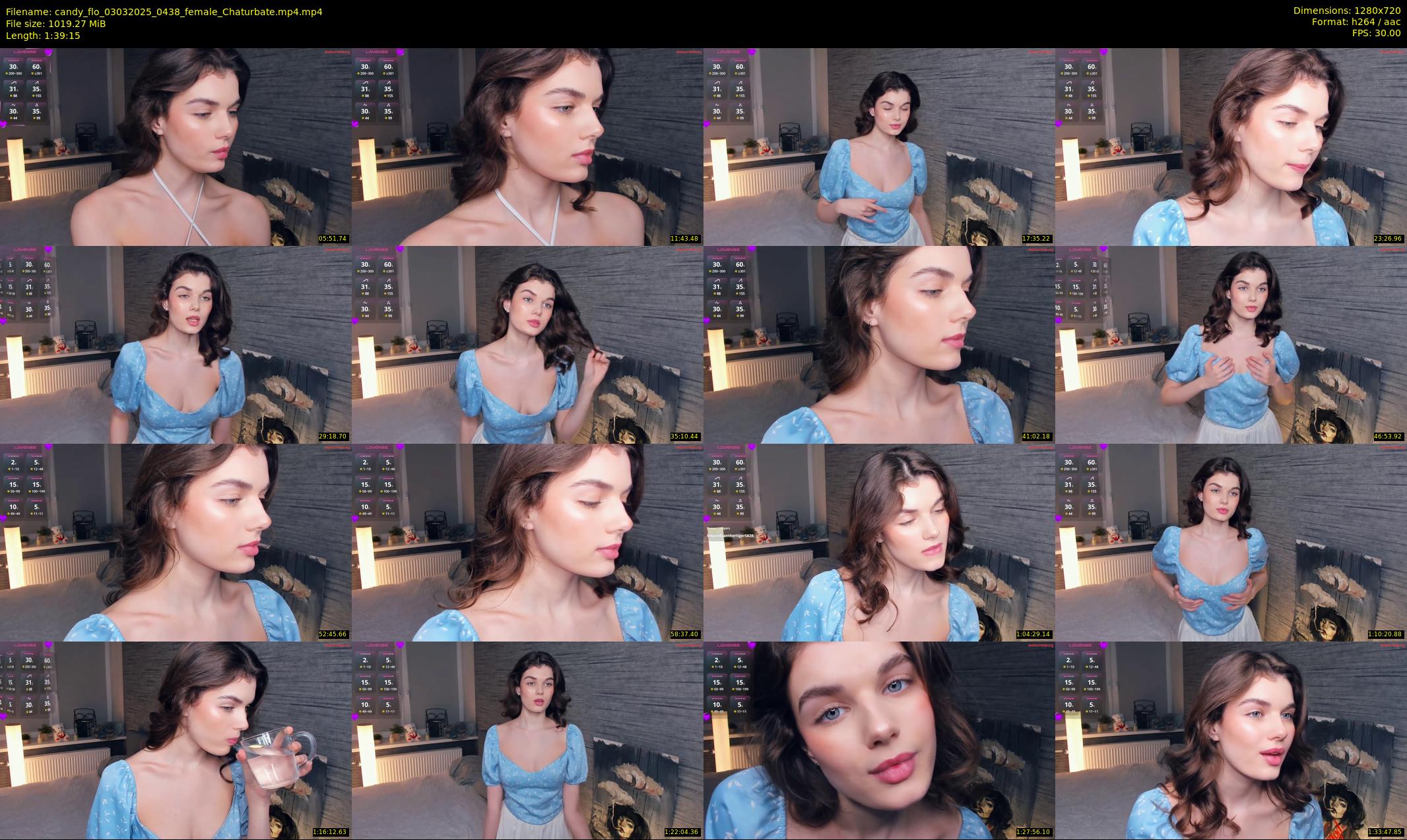 candy_flo — 100 minute Chaturbate female cam show recording, 720p, Mar 3, 2025