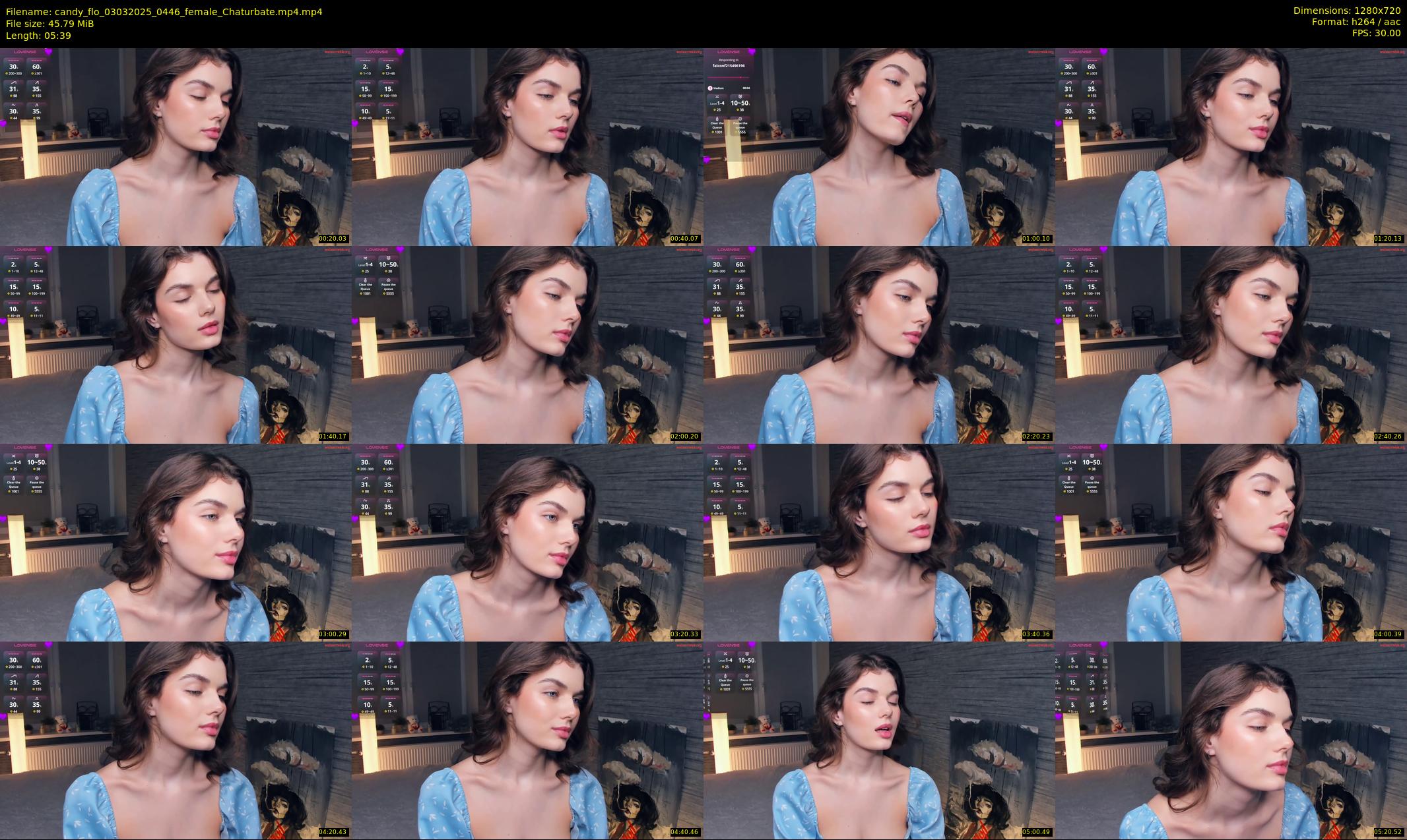 candy_flo — 6 minute Chaturbate female cam show recording, 720p, Mar 3, 2025