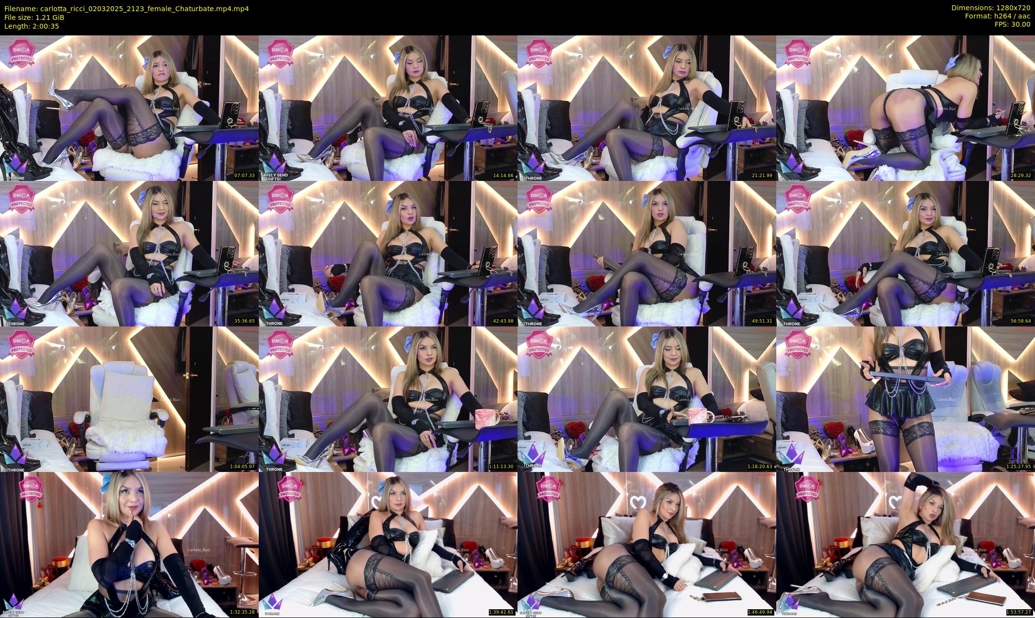 carlotta_ricci — 121 minute Chaturbate female cam show recording, 720p, Mar 2, 2025