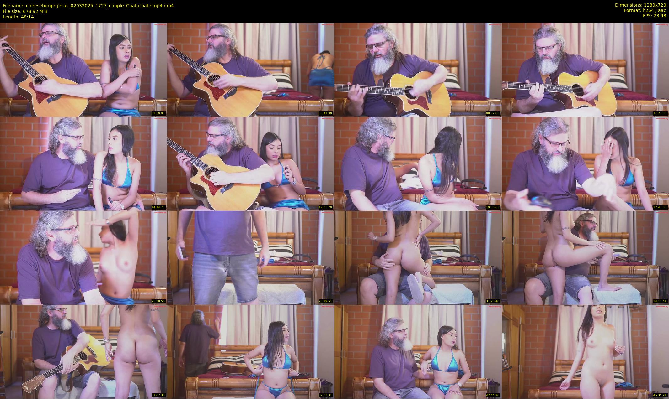 cheeseburgerjesus — 49 minute Chaturbate couple cam show recording, 720p, Mar 2, 2025