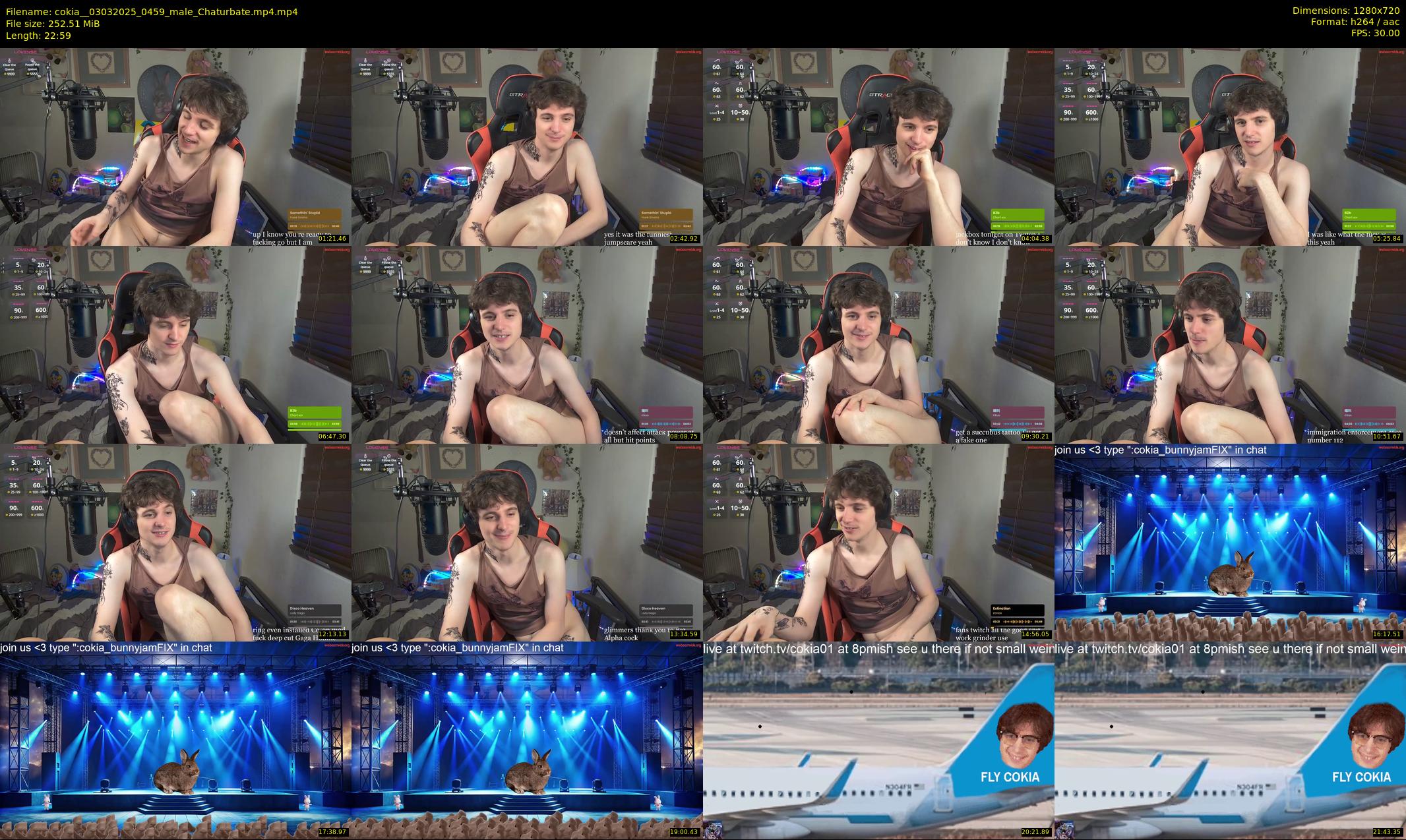 cokia_ — 23 minute Chaturbate male cam show recording, 720p, Mar 3, 2025