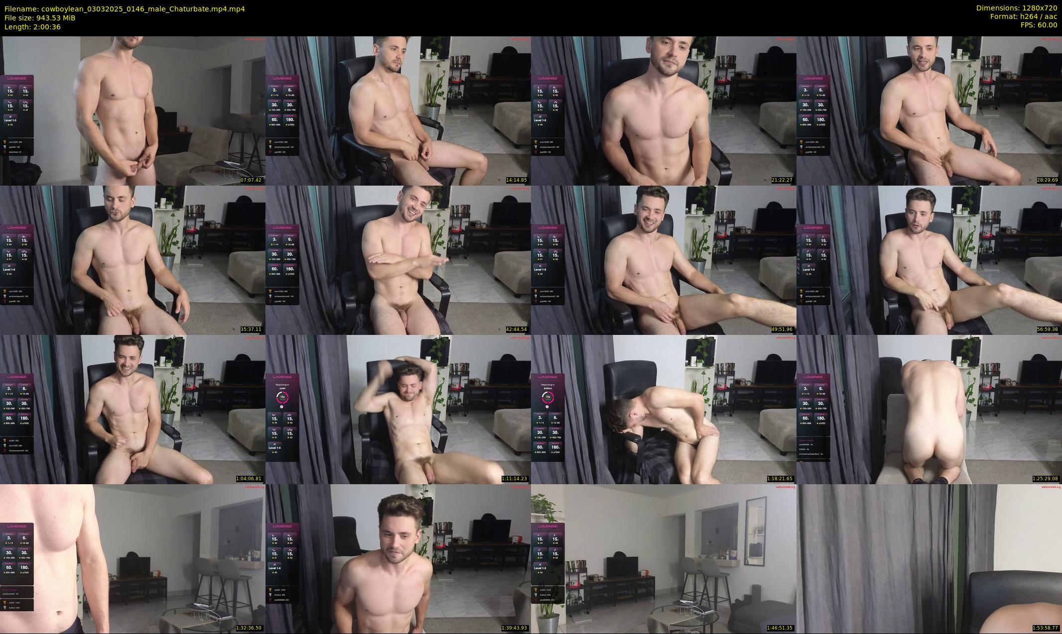 cowboylean — 121 minute Chaturbate male cam show recording, 720p, Mar 3, 2025