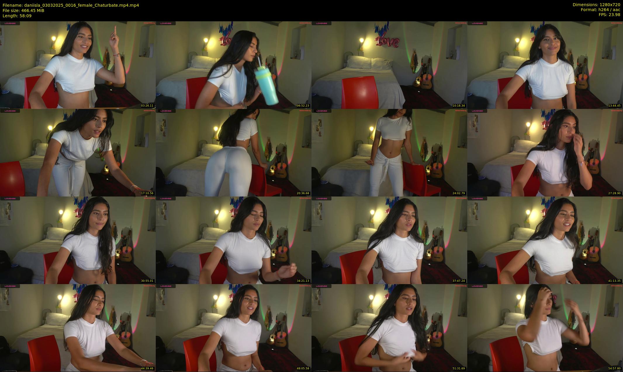 daniisla — 59 minute Chaturbate female cam show recording, 720p, Mar 3, 2025