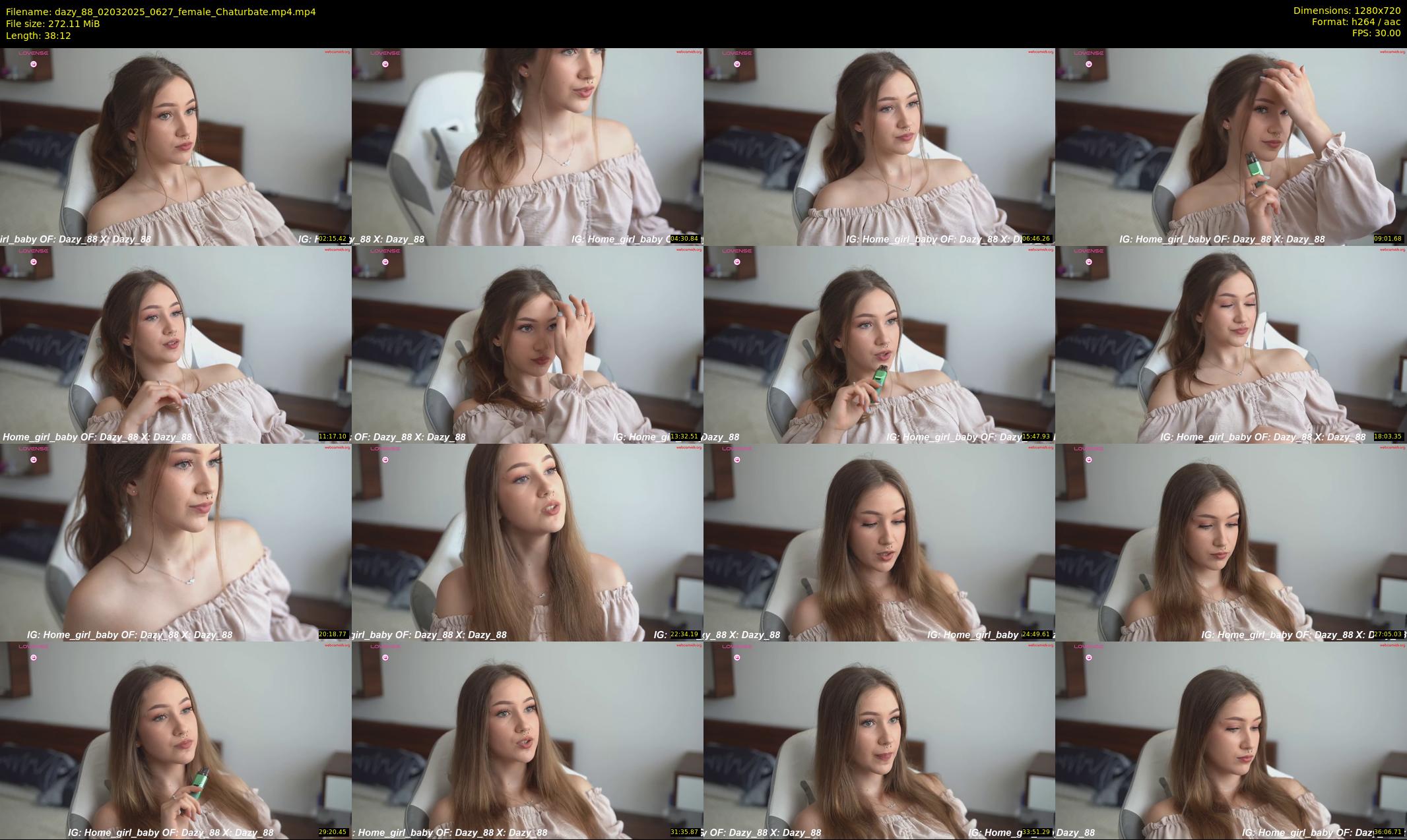 dazy_88 — 39 minute Chaturbate female cam show recording, 720p, Mar 2, 2025