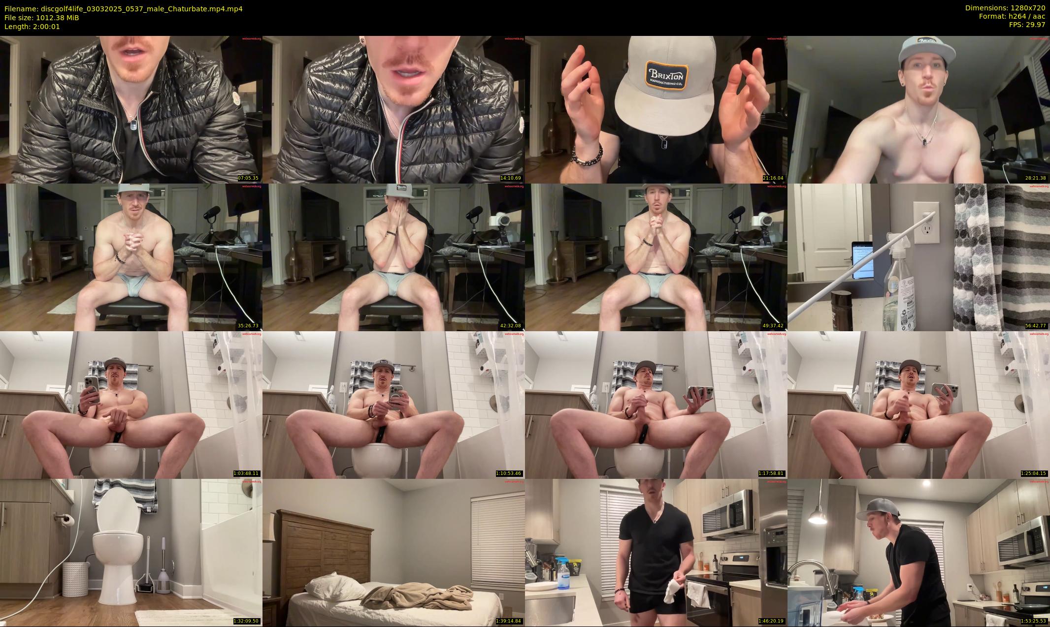 discgolf4life — 121 minute Chaturbate male cam show recording, 720p, Mar 3, 2025