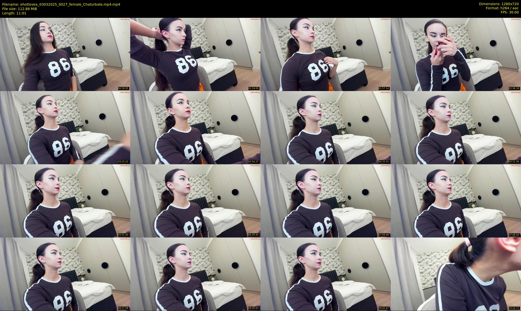 ehotlovea — 12 minute Chaturbate female cam show recording, 720p, Mar 3, 2025