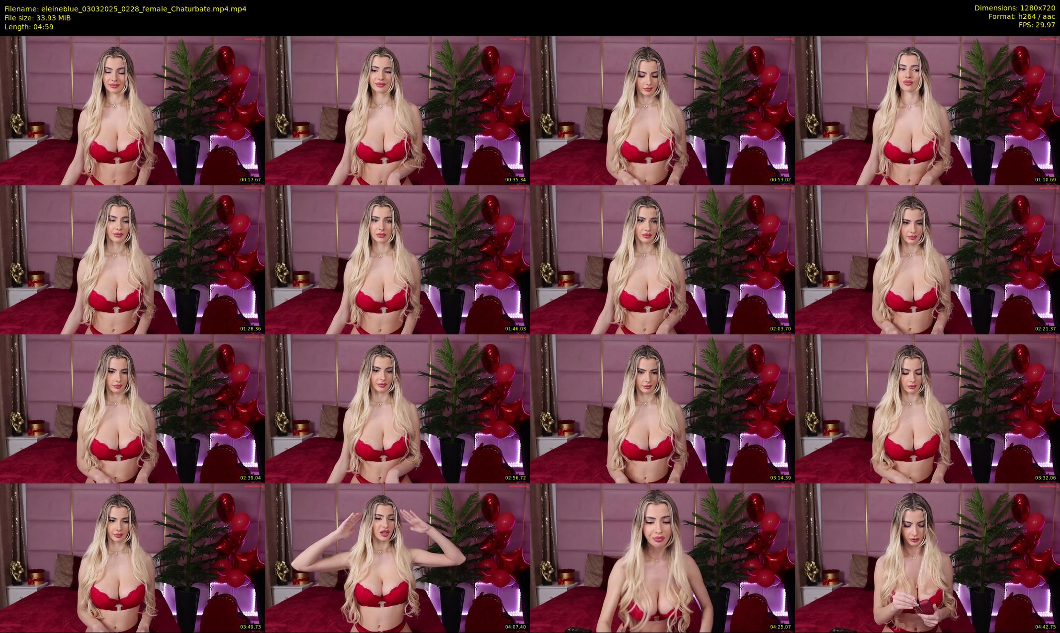 eleineblue — 5 minute Chaturbate female cam show recording, 720p, Mar 3, 2025