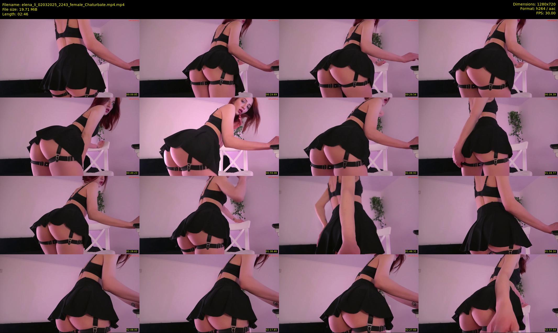 elena_li — 3 minute Chaturbate female cam show recording, 720p, Mar 2, 2025