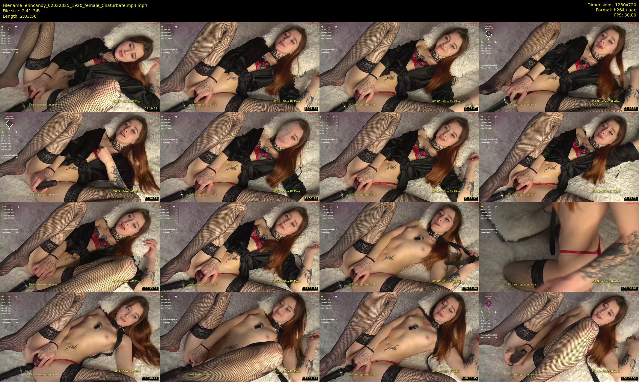 enncandy — 124 minute Chaturbate female cam show recording, 720p, Mar 2, 2025