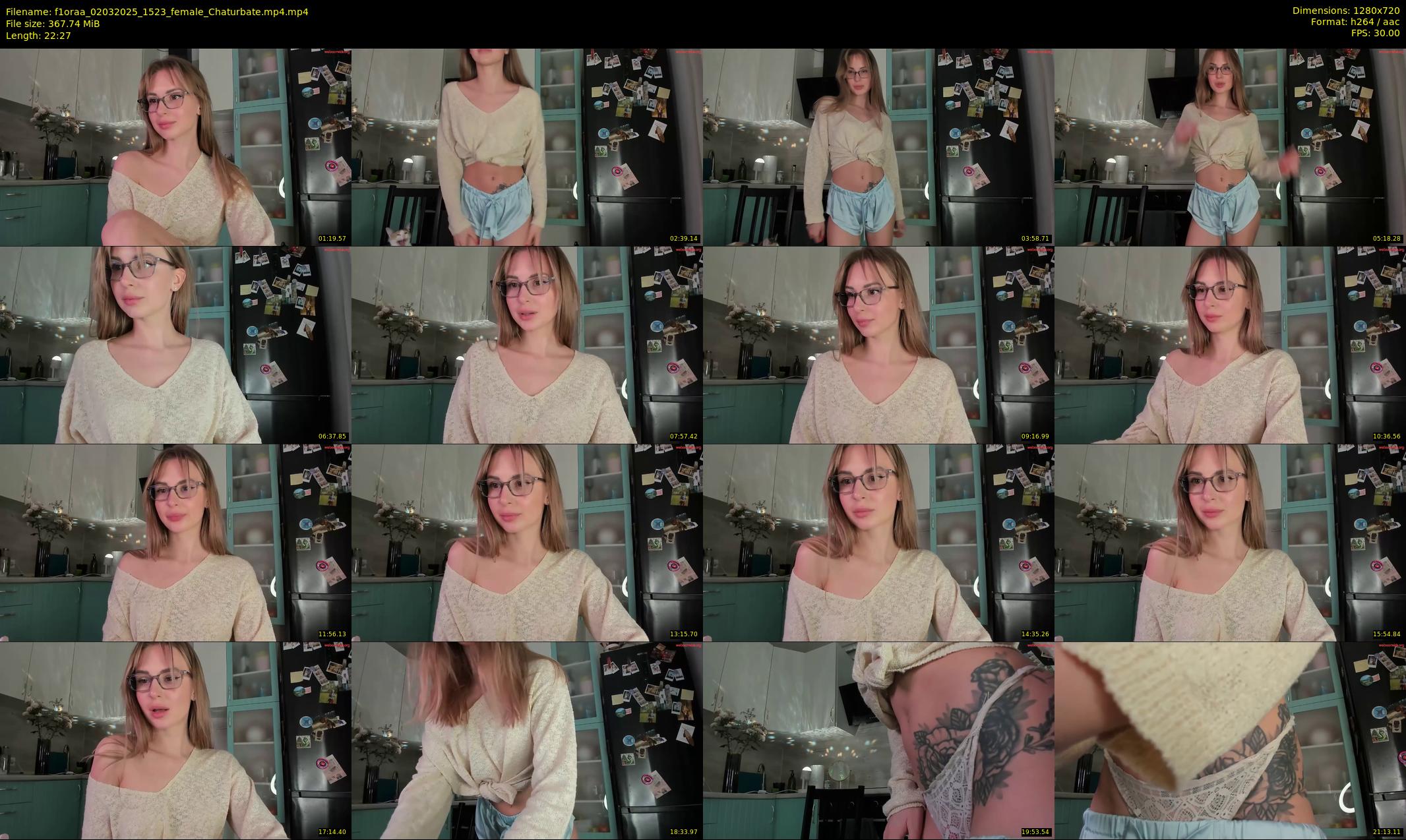 f1oraa — 23 minute Chaturbate female cam show recording, 720p, Mar 2, 2025