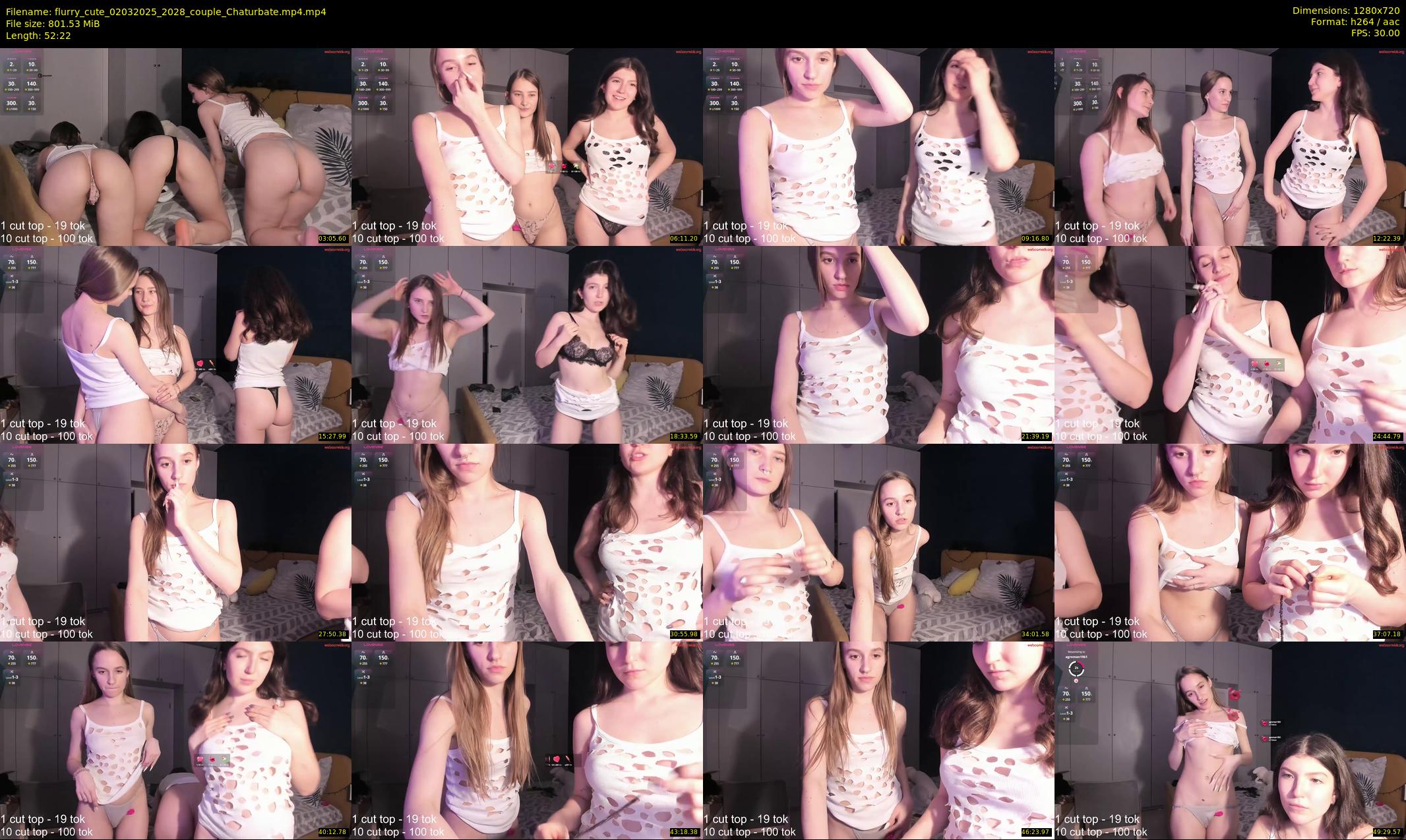 flurry_cute — 53 minute Chaturbate couple cam show recording, 720p, Mar 2, 2025