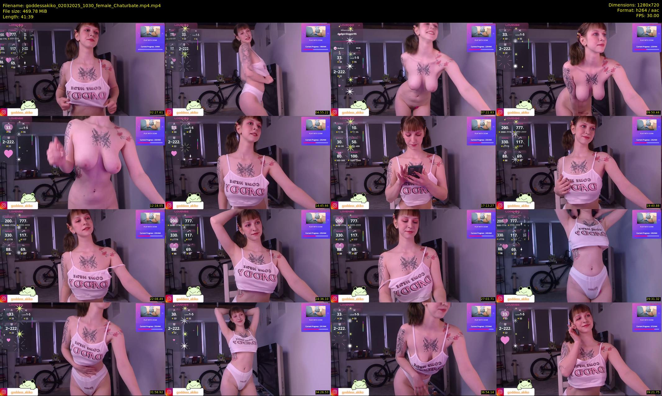 goddessakiko — 42 minute Chaturbate female cam show recording, 720p, Mar 2, 2025