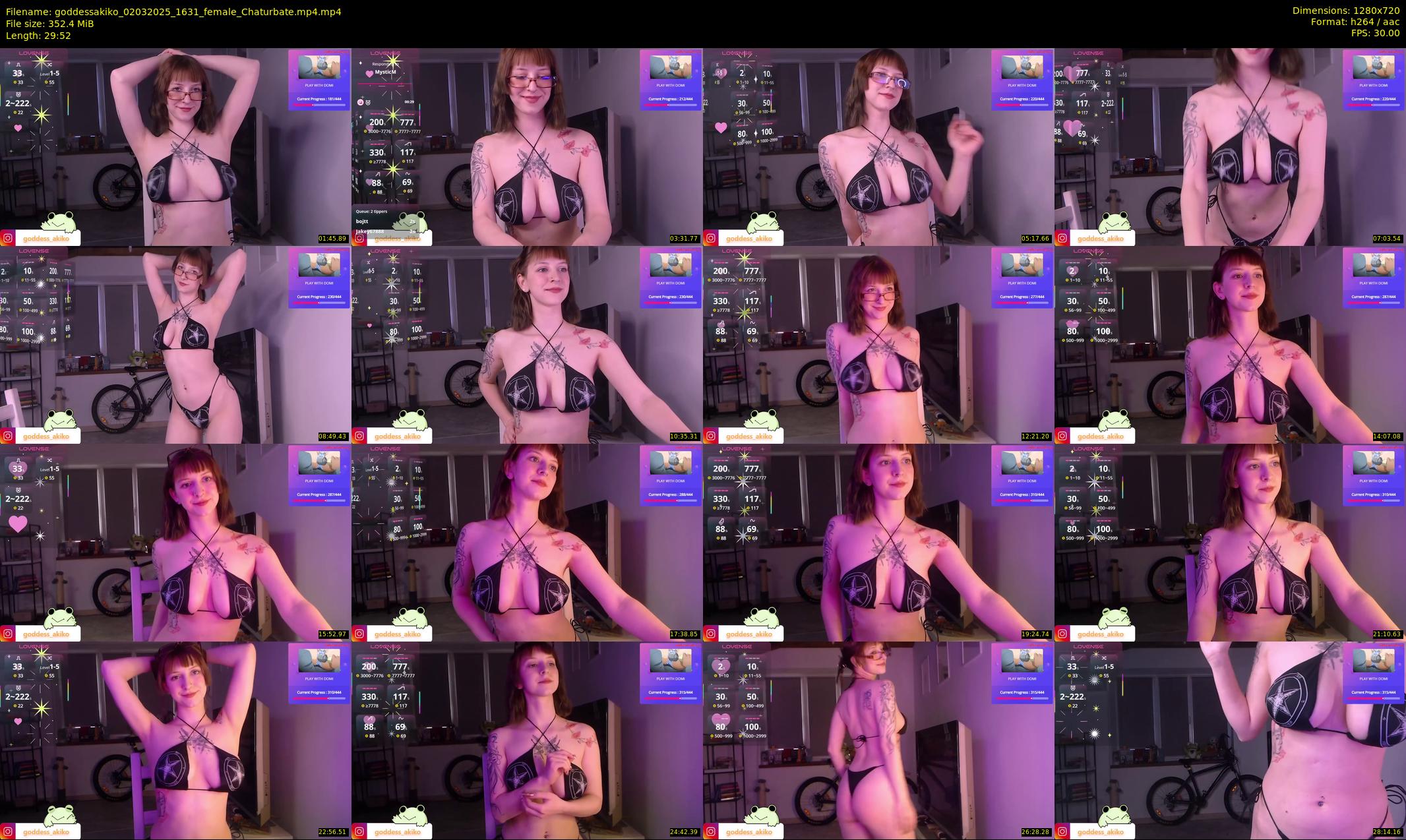 goddessakiko — 30 minute Chaturbate female cam show recording, 720p, Mar 2, 2025