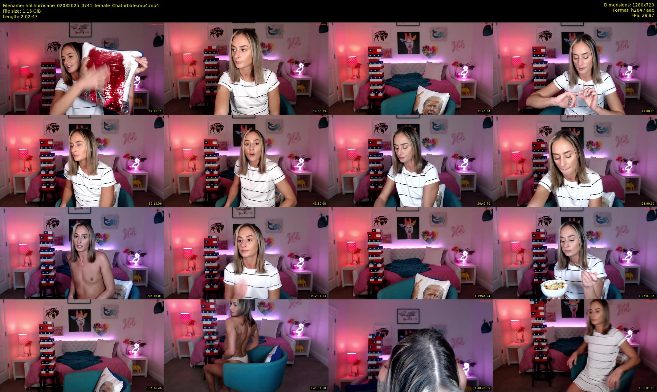 holihurricane — 123 minute Chaturbate female cam show recording, 720p, Mar 2, 2025