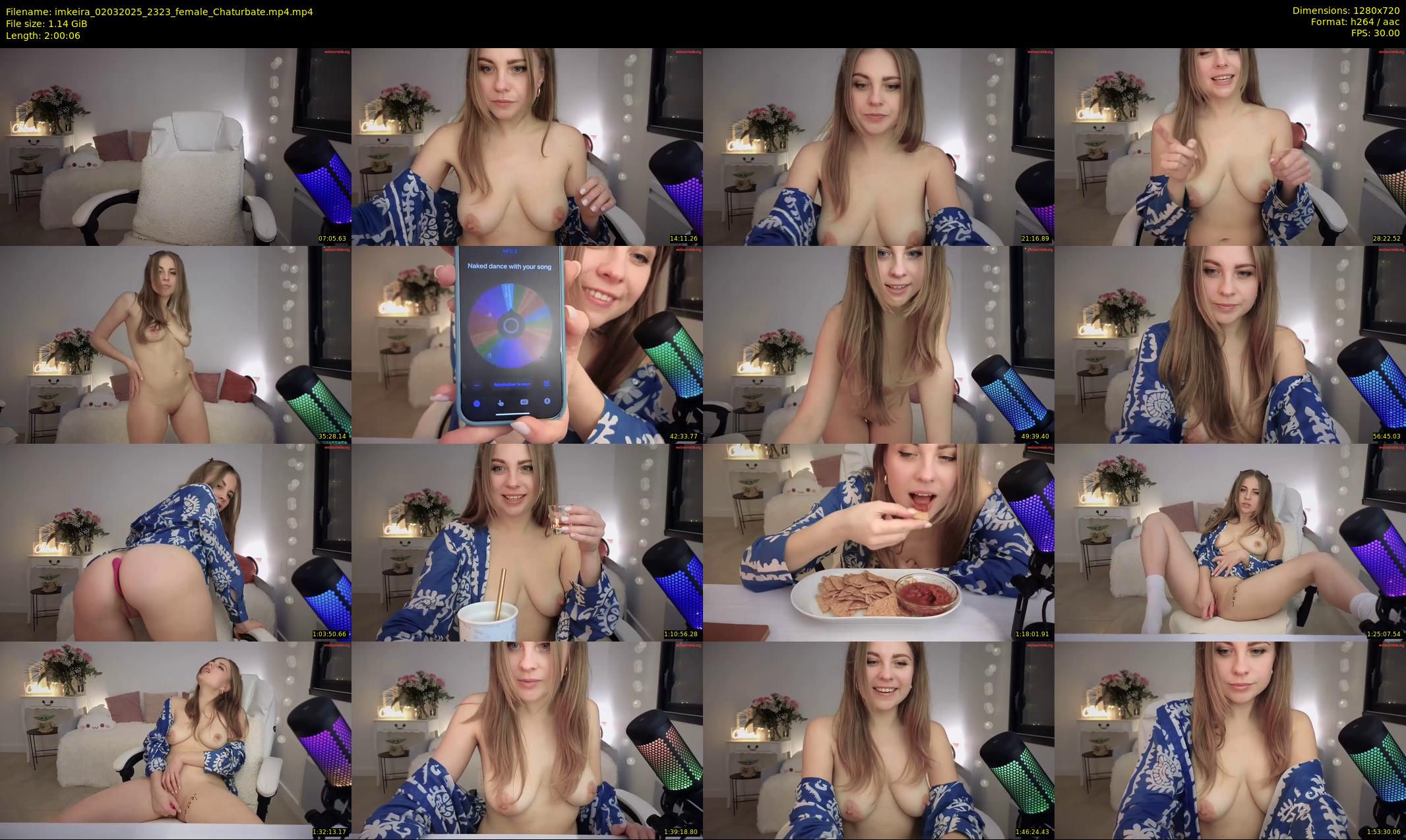 imkeira — 121 minute Chaturbate female cam show recording, 720p, Mar 2, 2025