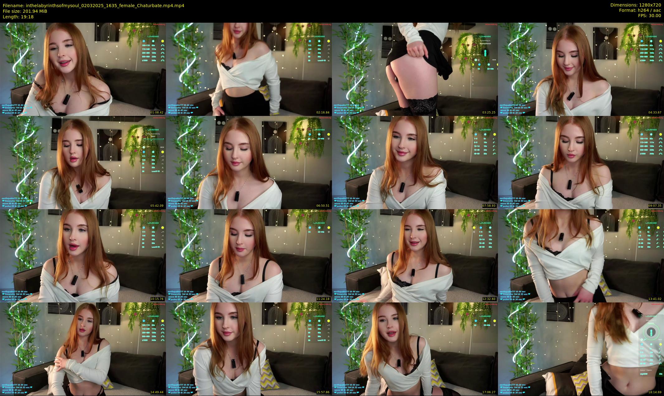 inthelabyrinthsofmysoul — 20 minute Chaturbate female cam show recording, 720p, Mar 2, 2025