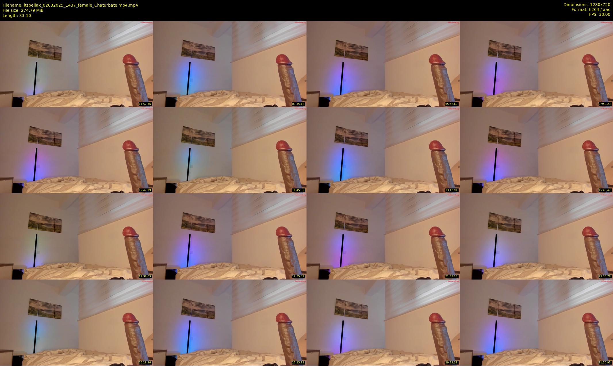 itsbellax — 34 minute Chaturbate female cam show recording, 720p, Mar 2, 2025