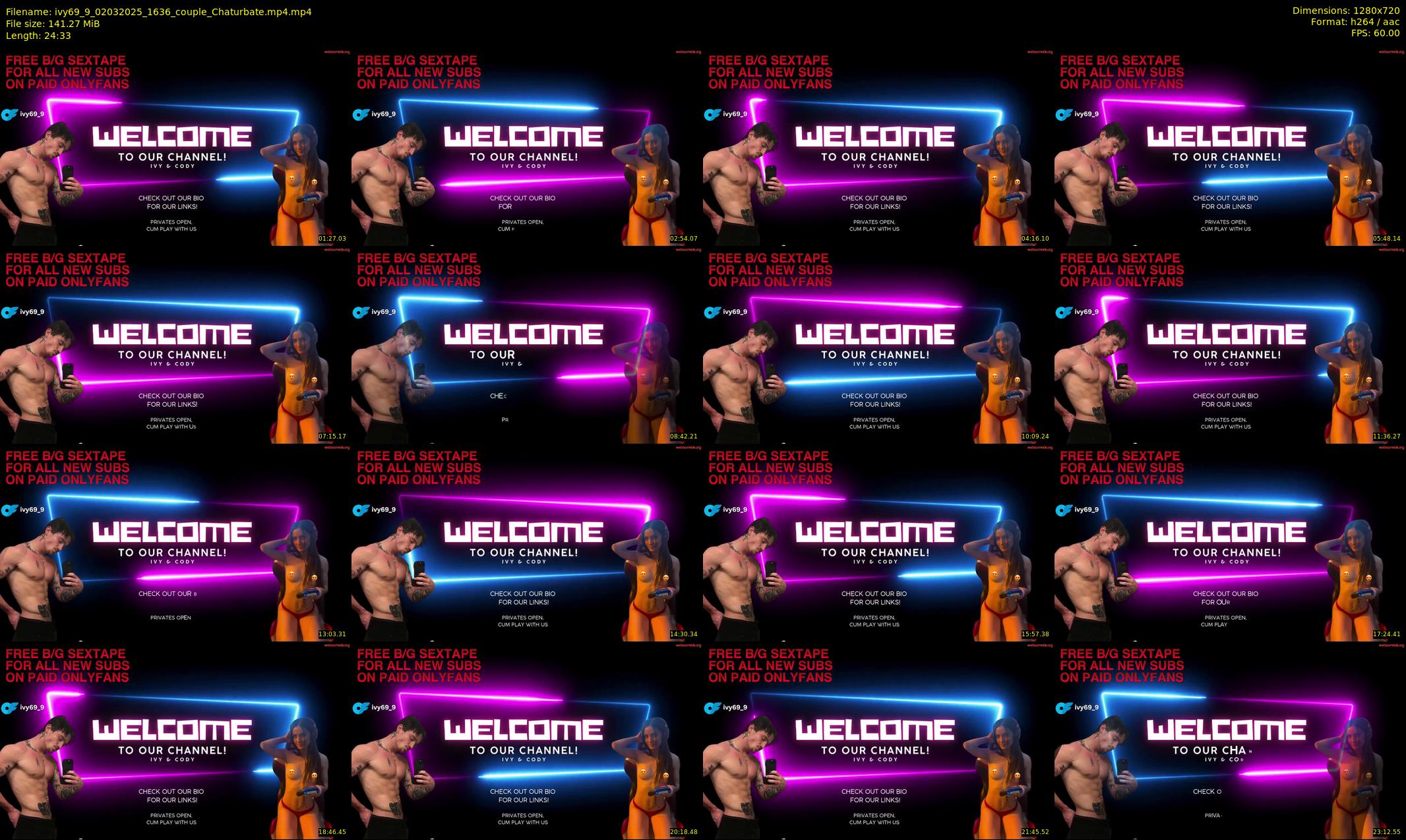 ivy69_9 — 25 minute Chaturbate couple cam show recording, 720p, Mar 2, 2025