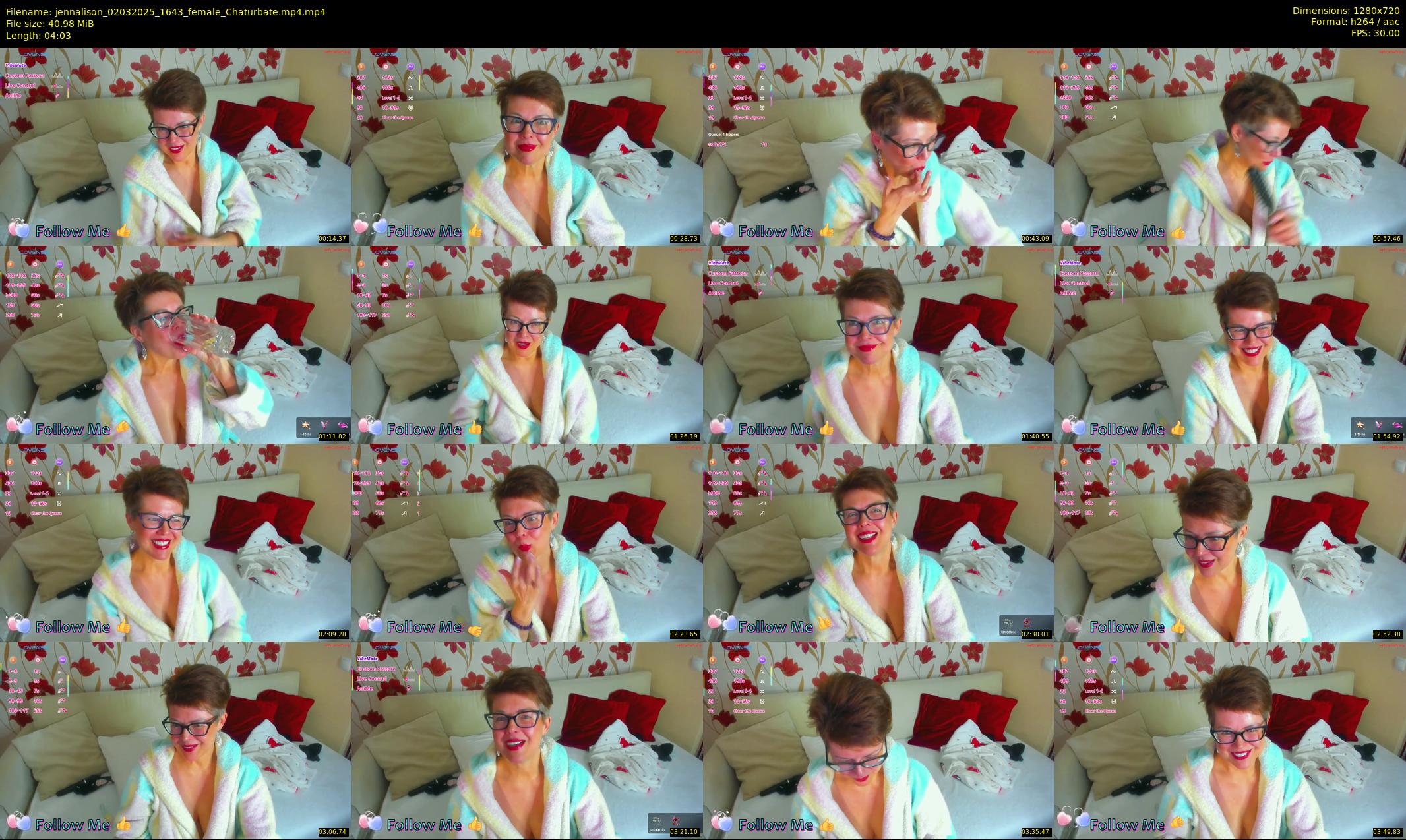 jennalison — 5 minute Chaturbate female cam show recording, 720p, Mar 2, 2025