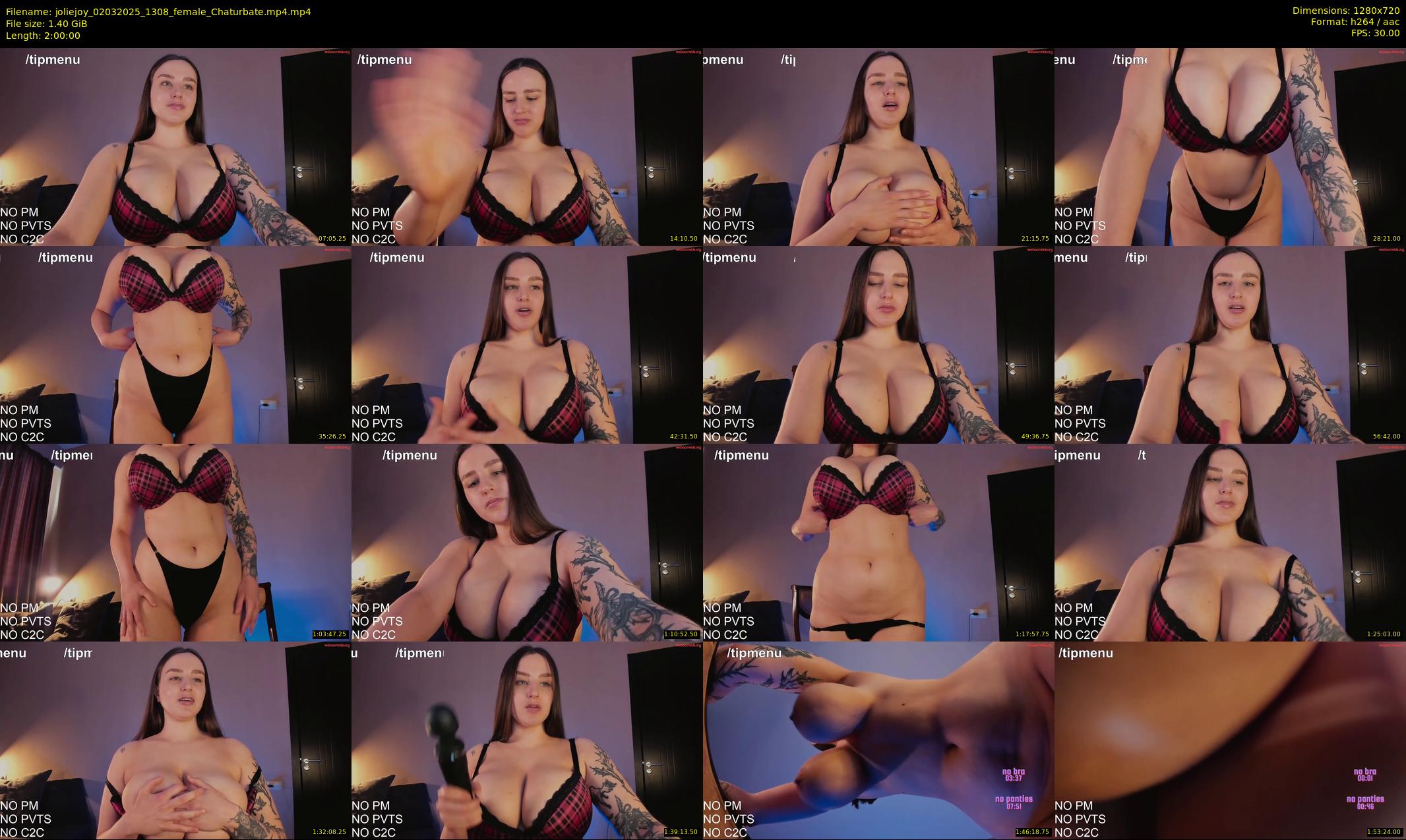 joliejoy — 120 minute Chaturbate female cam show recording, 720p, Mar 2, 2025
