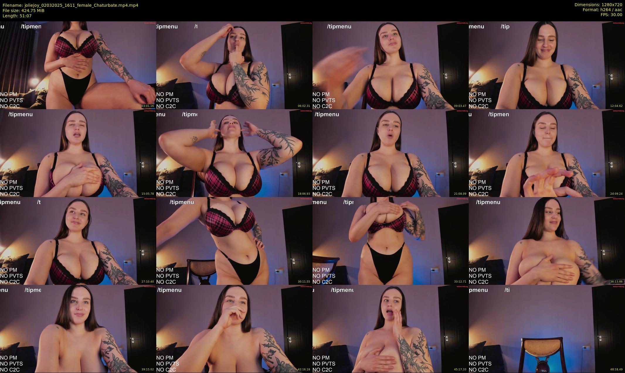 joliejoy — 52 minute Chaturbate female cam show recording, 720p, Mar 2, 2025