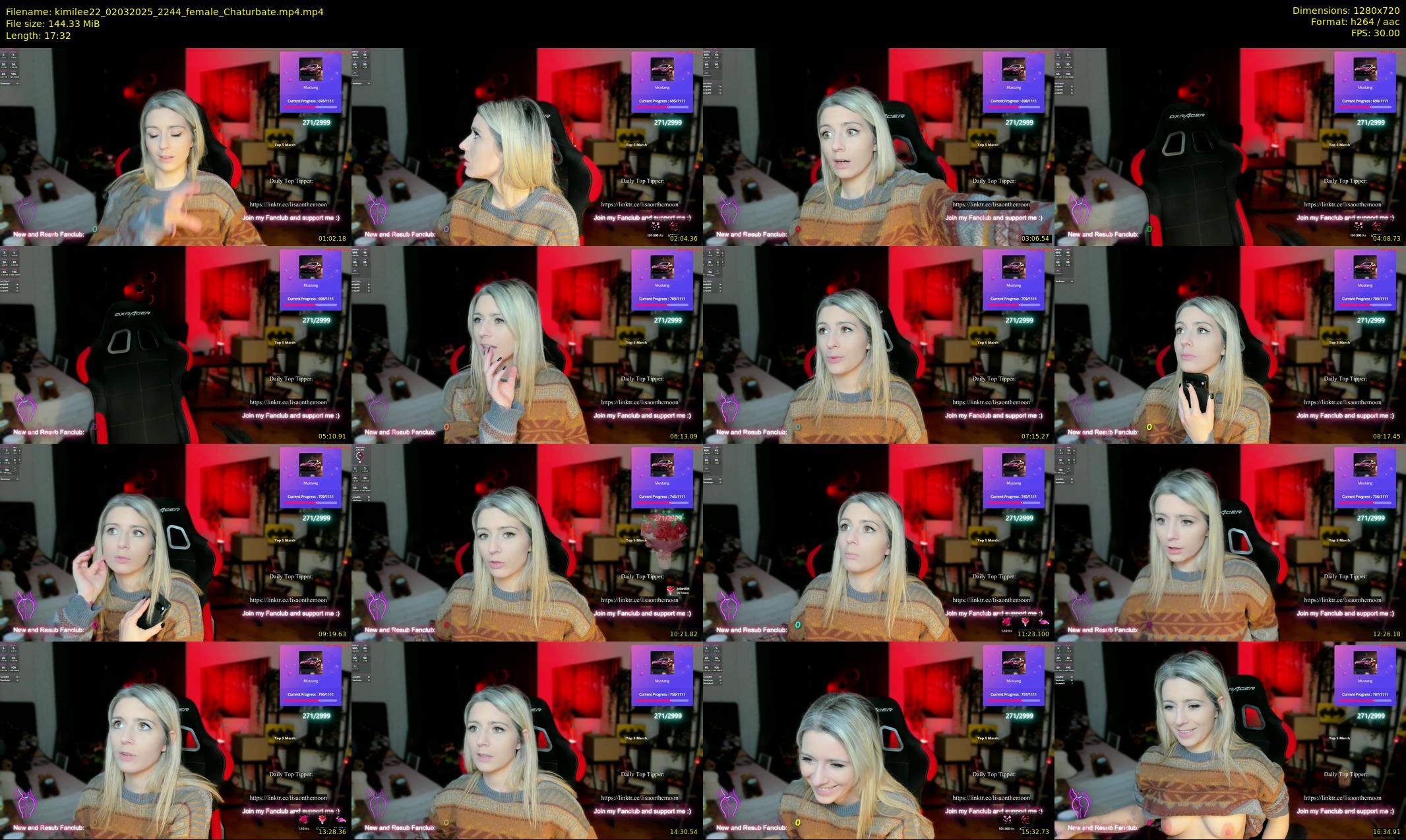 kimilee22 — 18 minute Chaturbate female cam show recording, 720p, Mar 2, 2025
