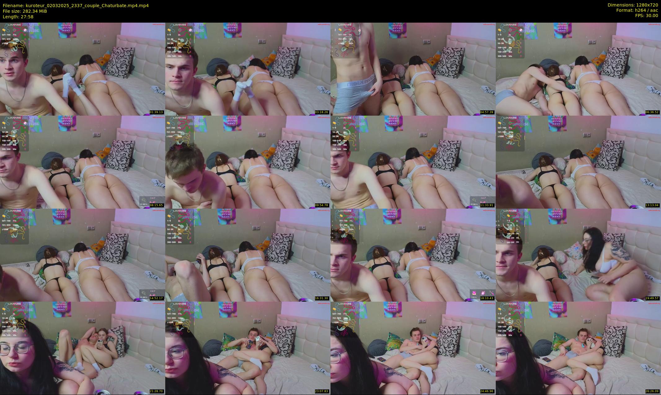 kuroteur — 28 minute Chaturbate couple cam show recording, 720p, Mar 2, 2025