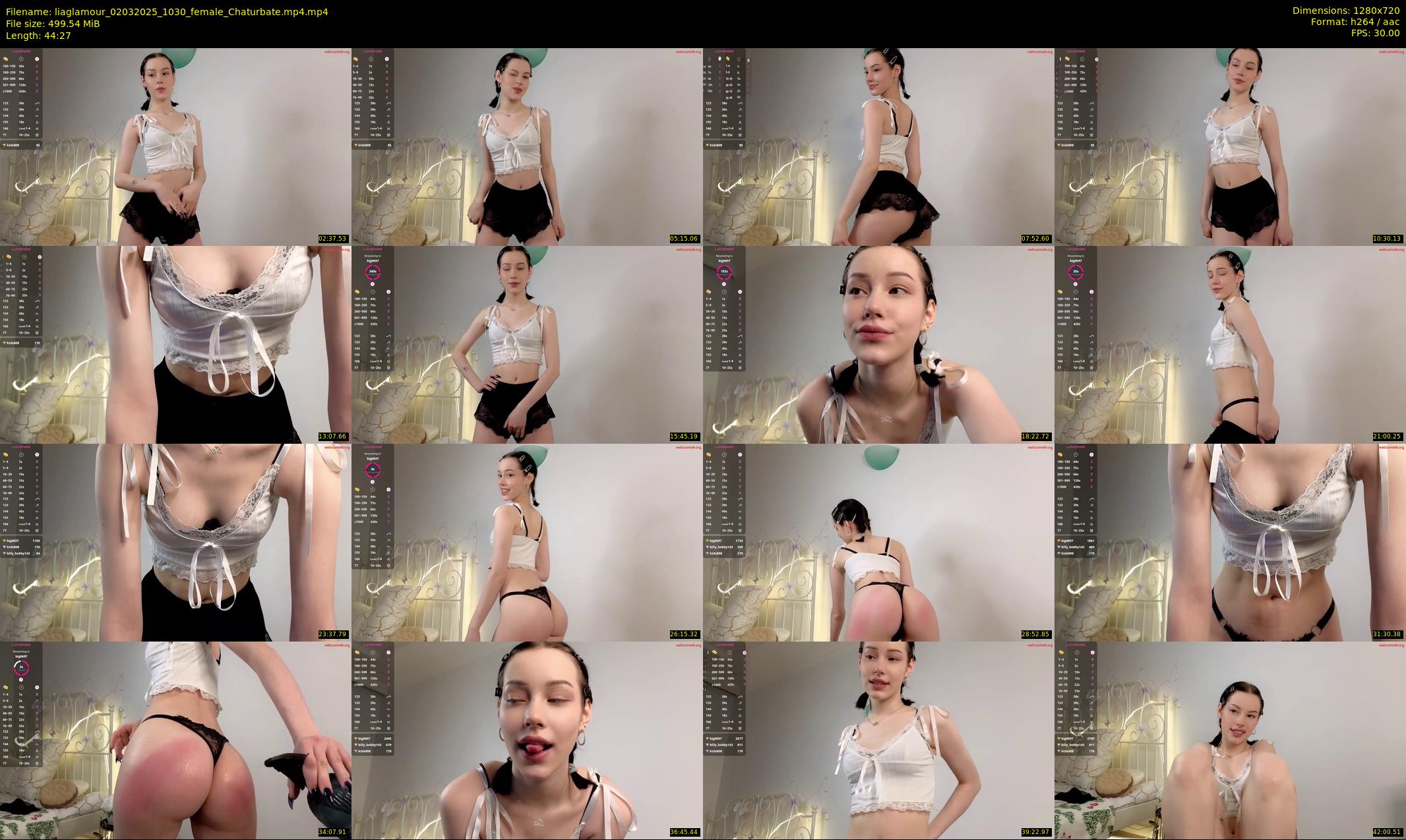 liaglamour — 45 minute Chaturbate female cam show recording, 720p, Mar 2, 2025