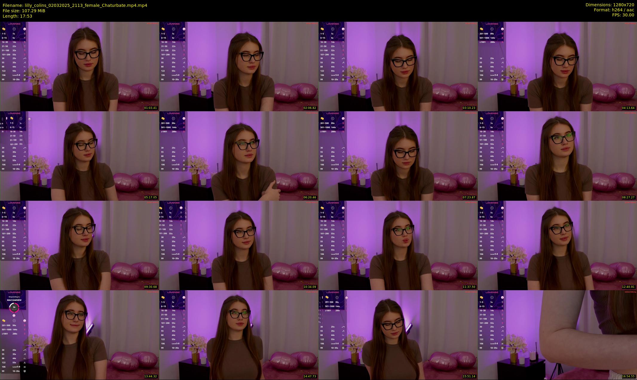 lilly_colins — 18 minute Chaturbate female cam show recording, 720p, Mar 2, 2025