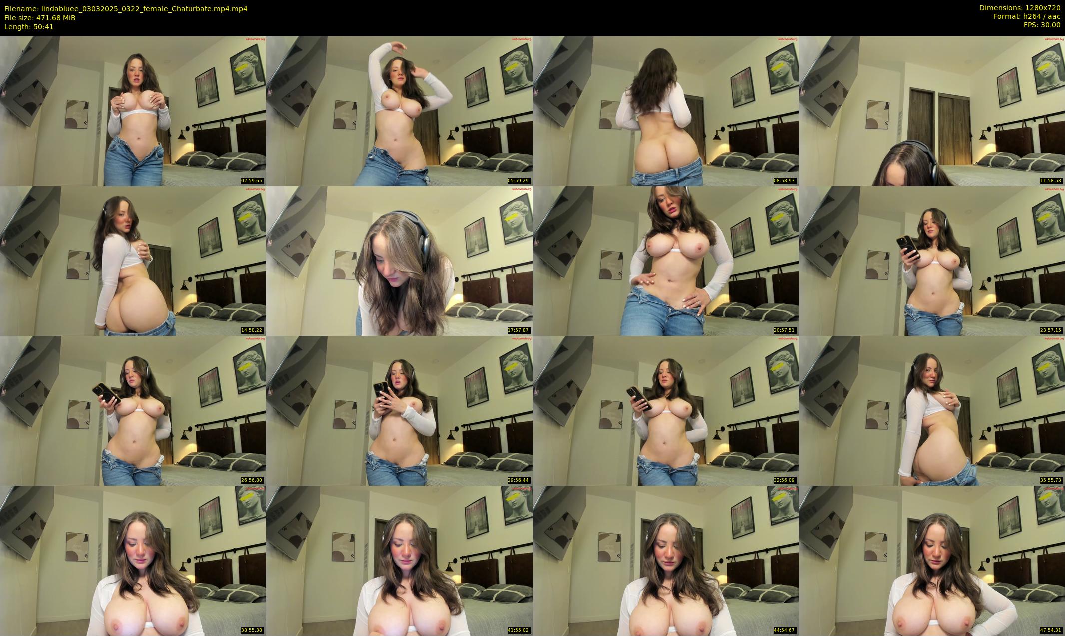 lindabluee — 51 minute Chaturbate female cam show recording, 720p, Mar 3, 2025