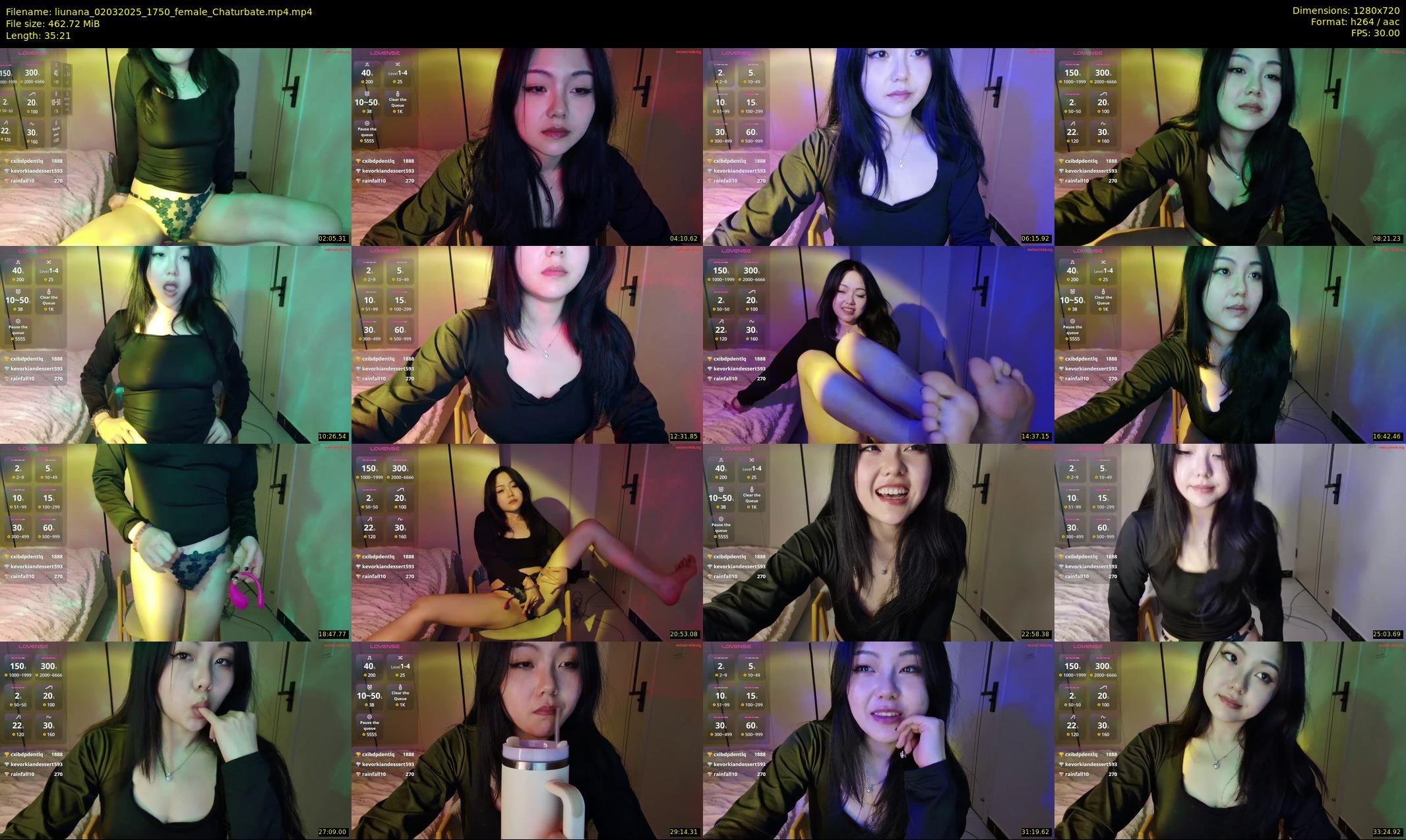 liunana — 36 minute Chaturbate female cam show recording, 720p, Mar 2, 2025