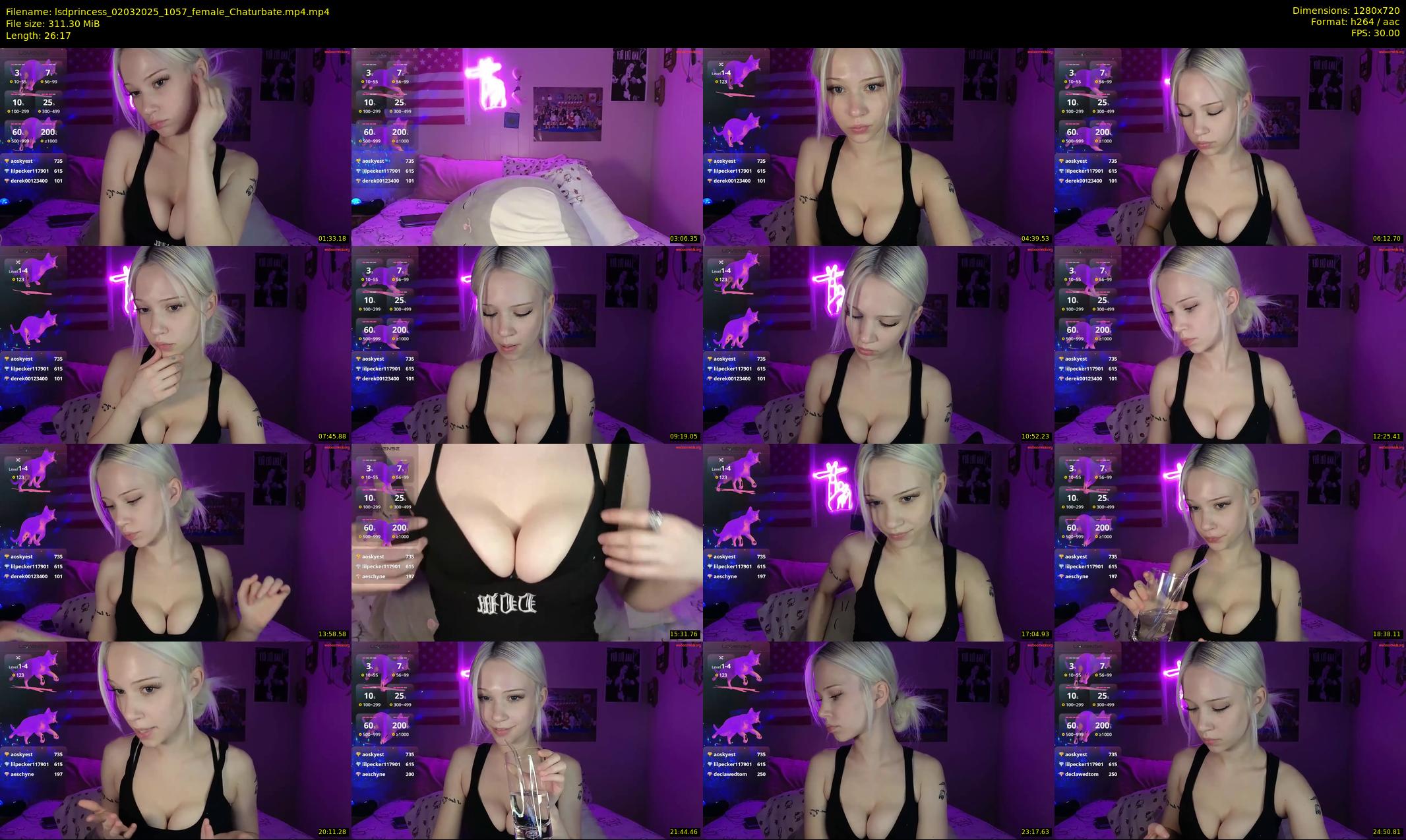 lsdprincess — 27 minute Chaturbate female cam show recording, 720p, Mar 2, 2025
