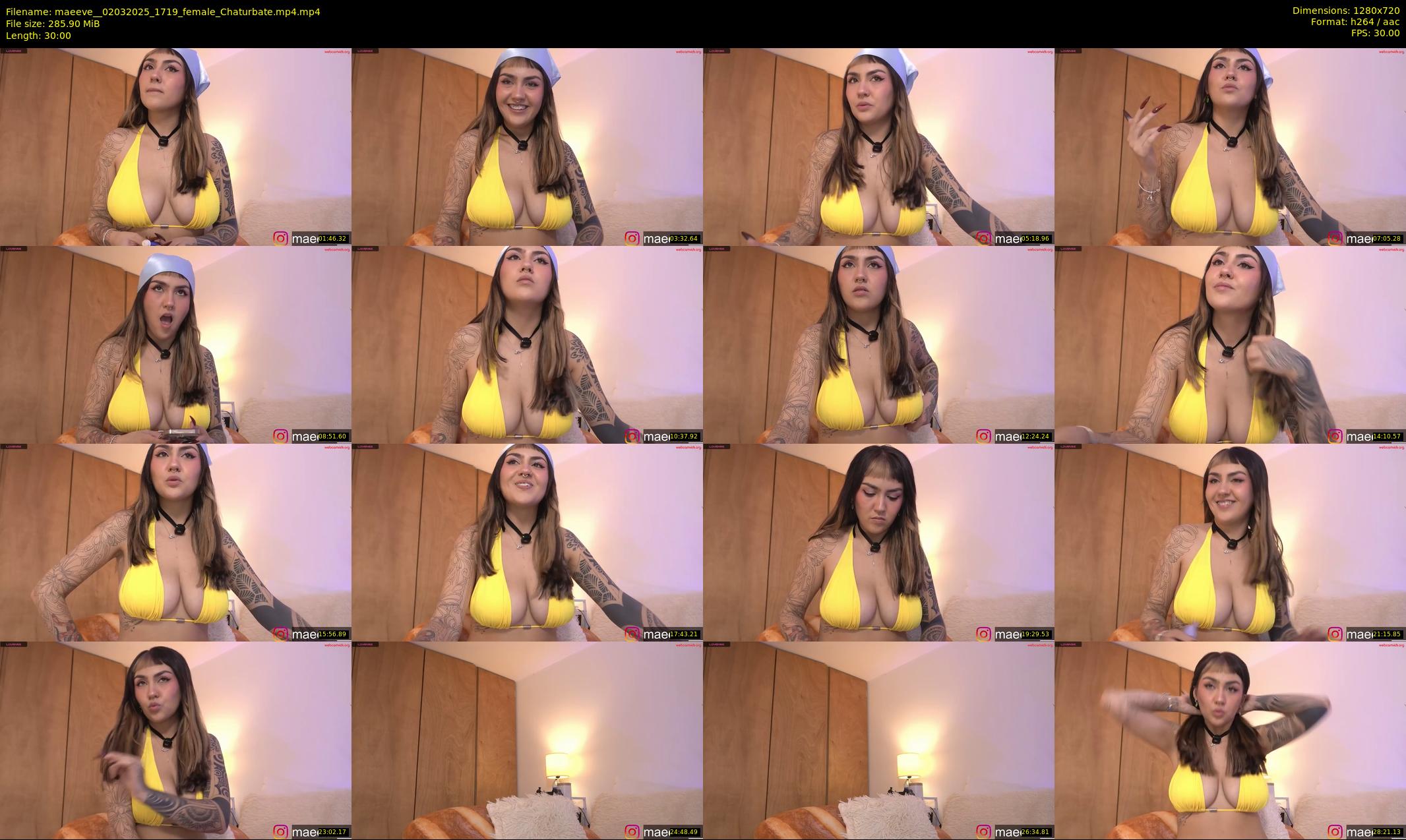 maeeve_ — 30 minute Chaturbate female cam show recording, 720p, Mar 2, 2025