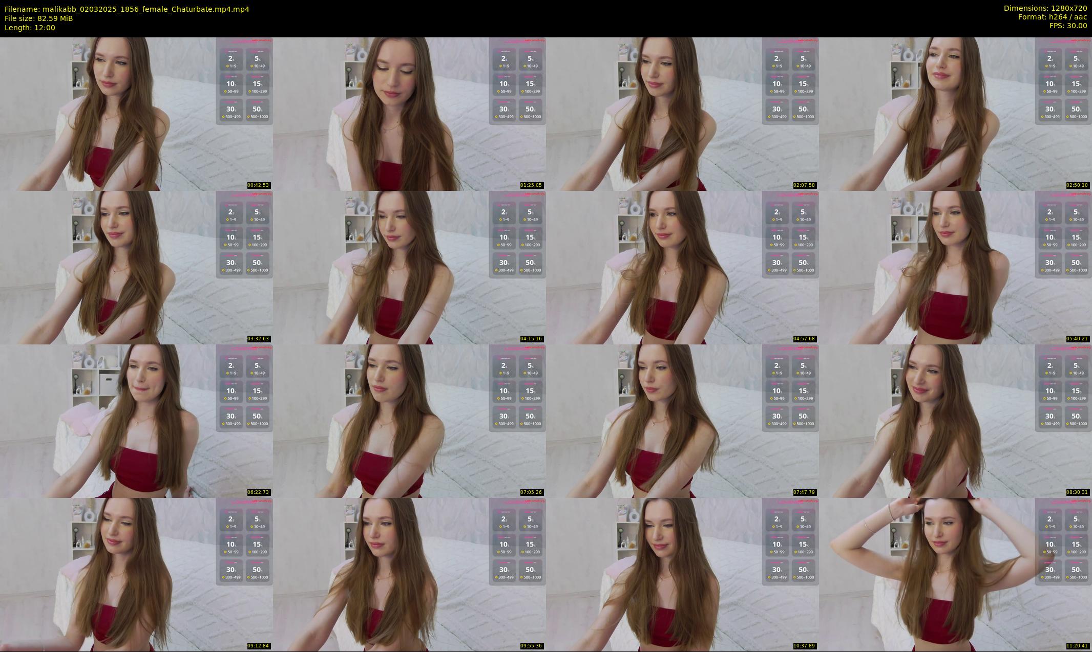malikabb — 12 minute Chaturbate female cam show recording, 720p, Mar 2, 2025