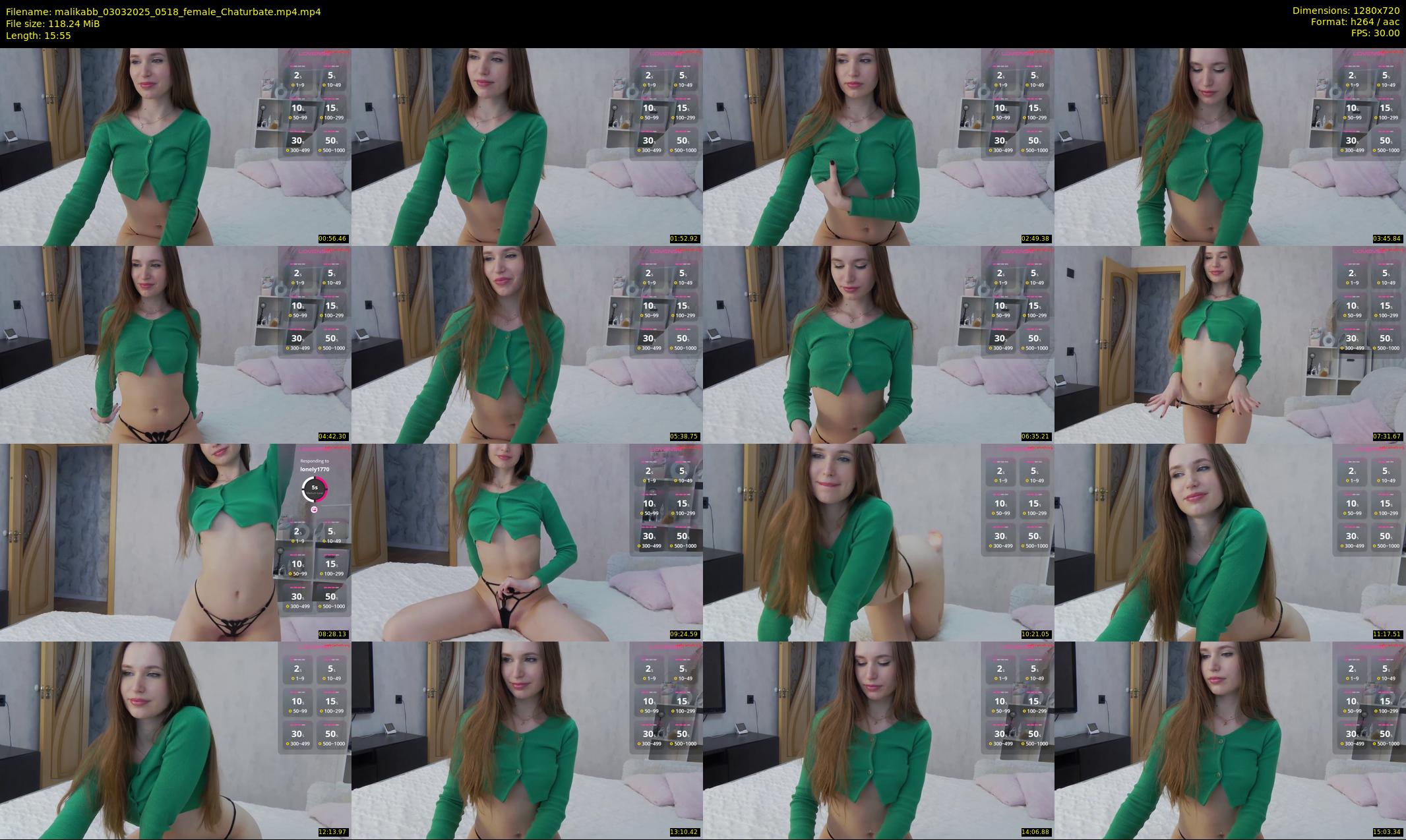 malikabb — 16 minute Chaturbate female cam show recording, 720p, Mar 3, 2025