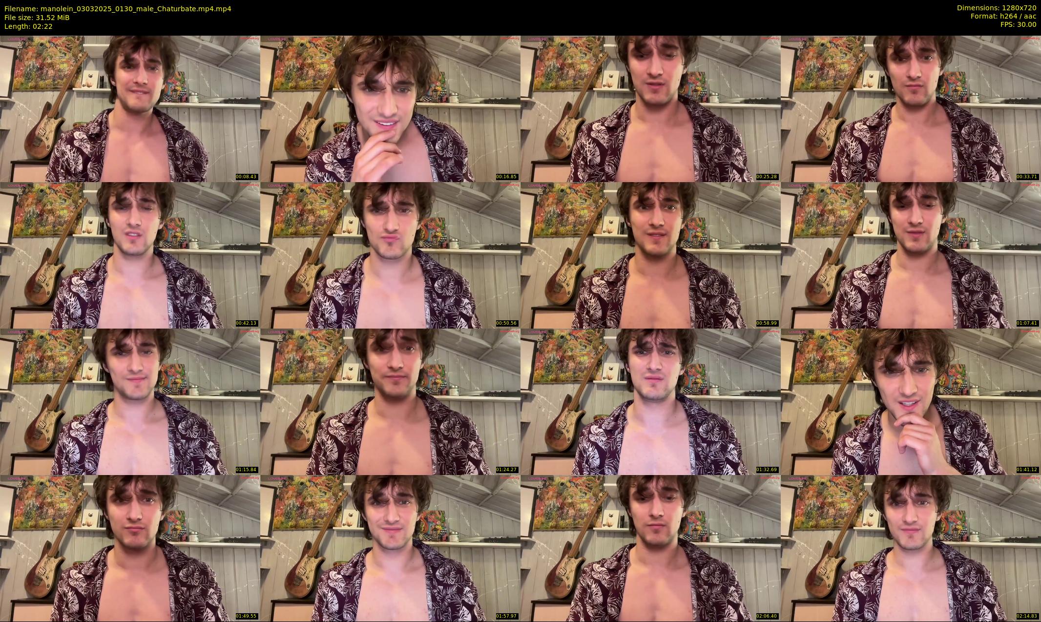 manolein — 3 minute Chaturbate male cam show recording, 720p, Mar 3, 2025
