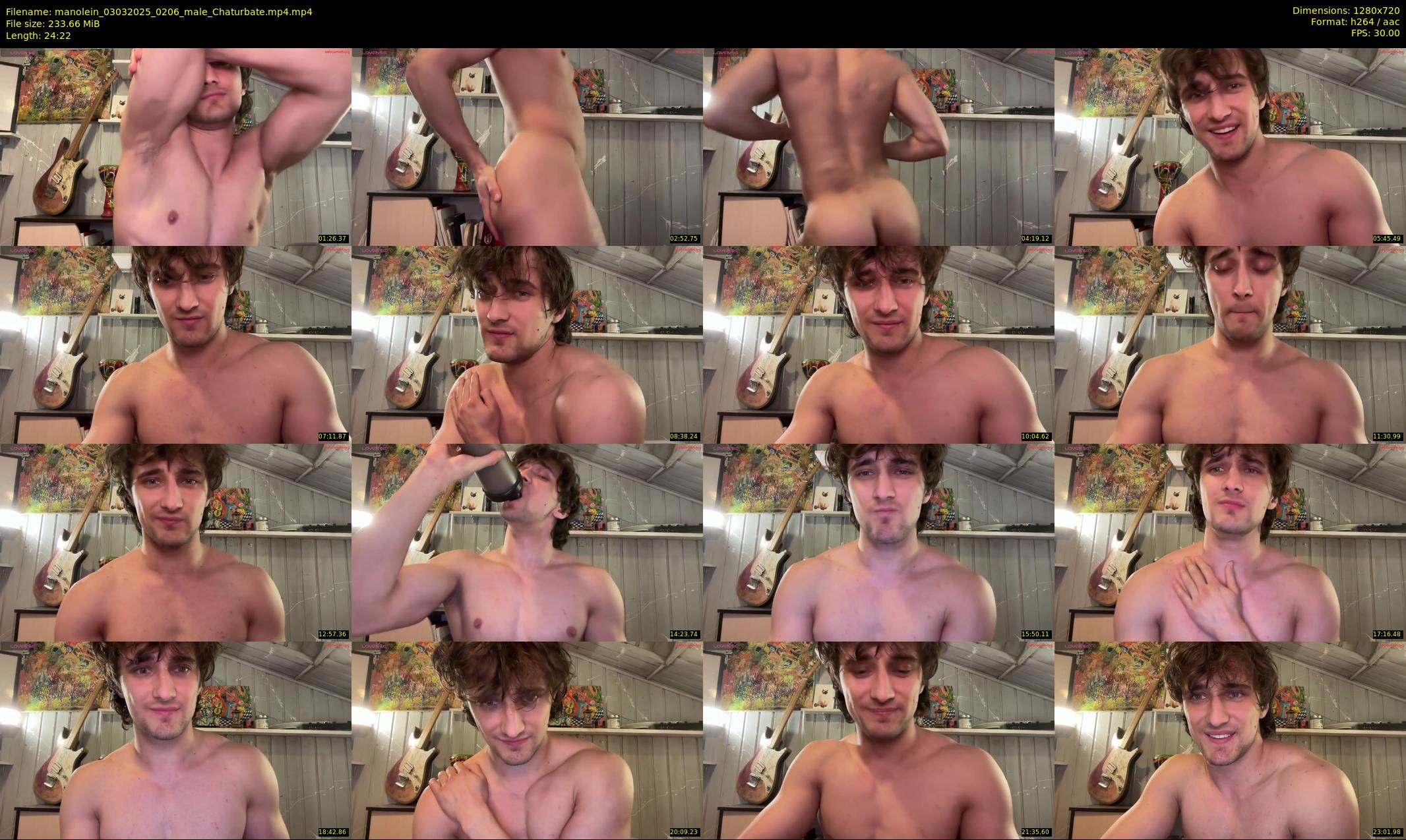 manolein — 25 minute Chaturbate male cam show recording, 720p, Mar 3, 2025