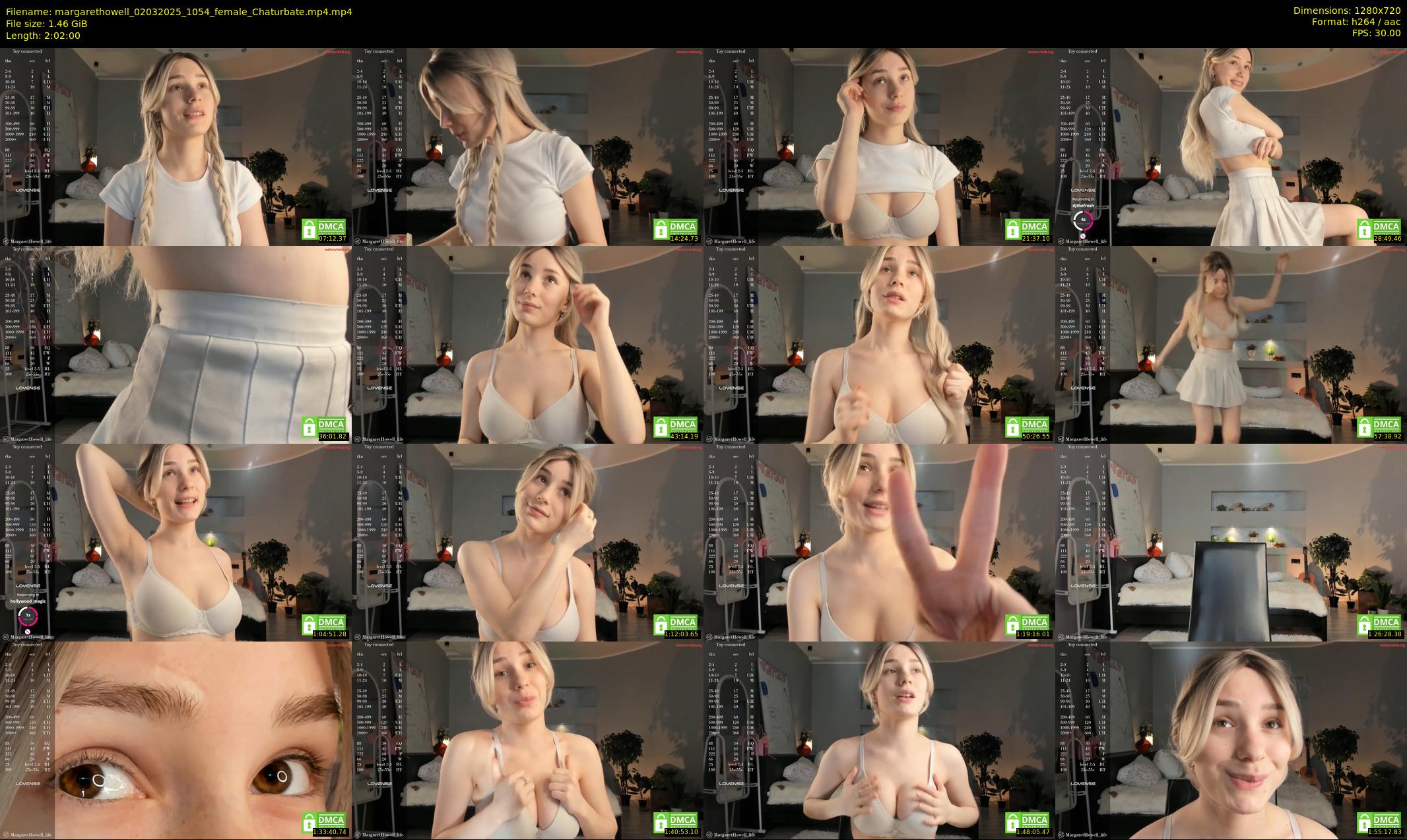 margarethowell — 122 minute Chaturbate female cam show recording, 720p, Mar 2, 2025