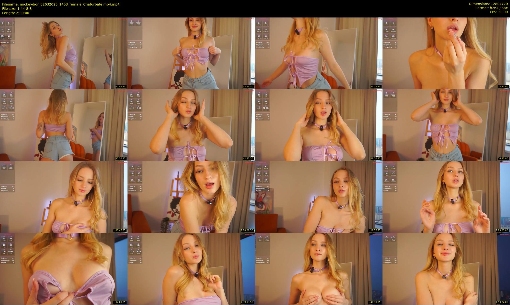 mickeydior — 120 minute Chaturbate female cam show recording, 720p, Mar 2, 2025