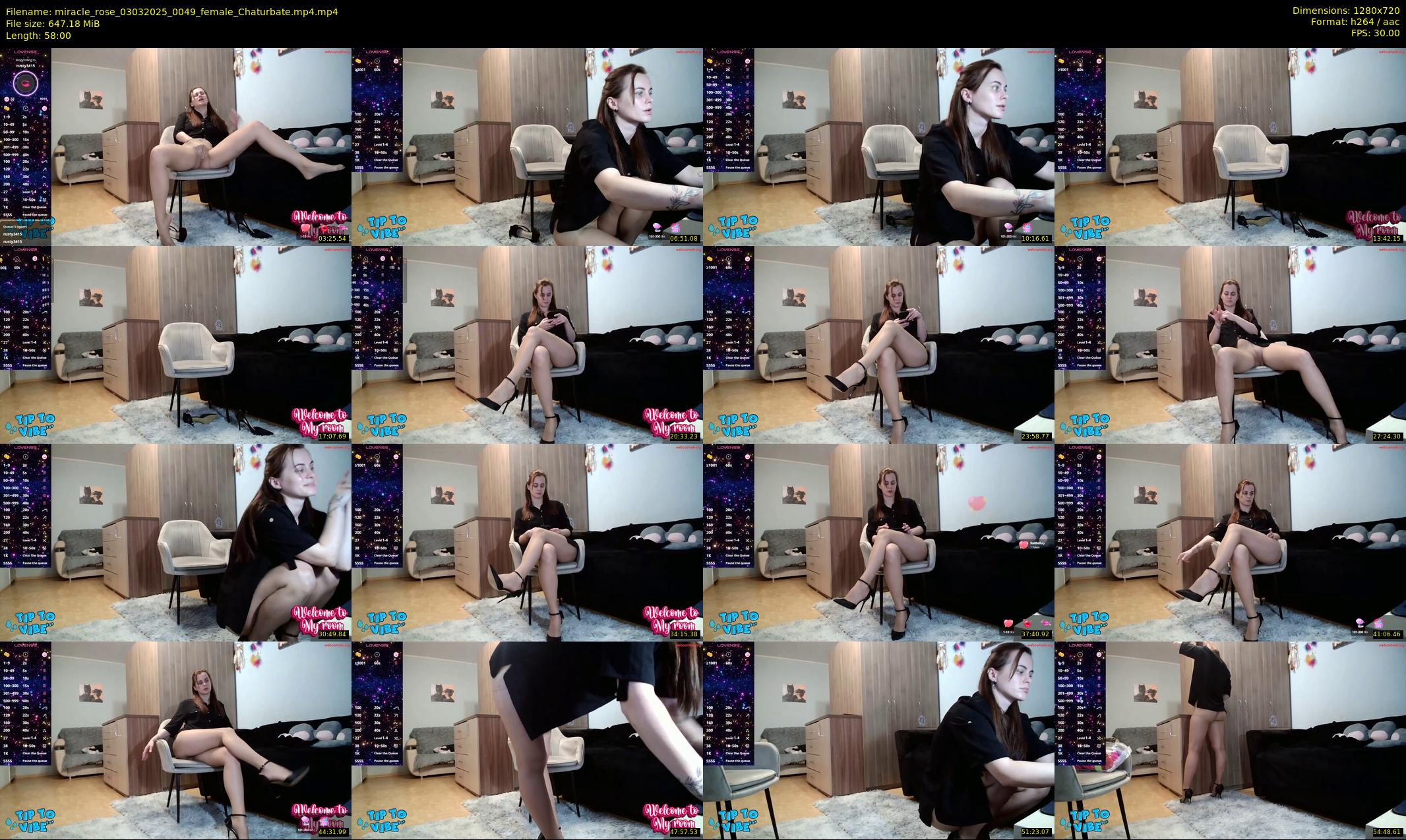 miracle_rose — 58 minute Chaturbate female cam show recording, 720p, Mar 3, 2025