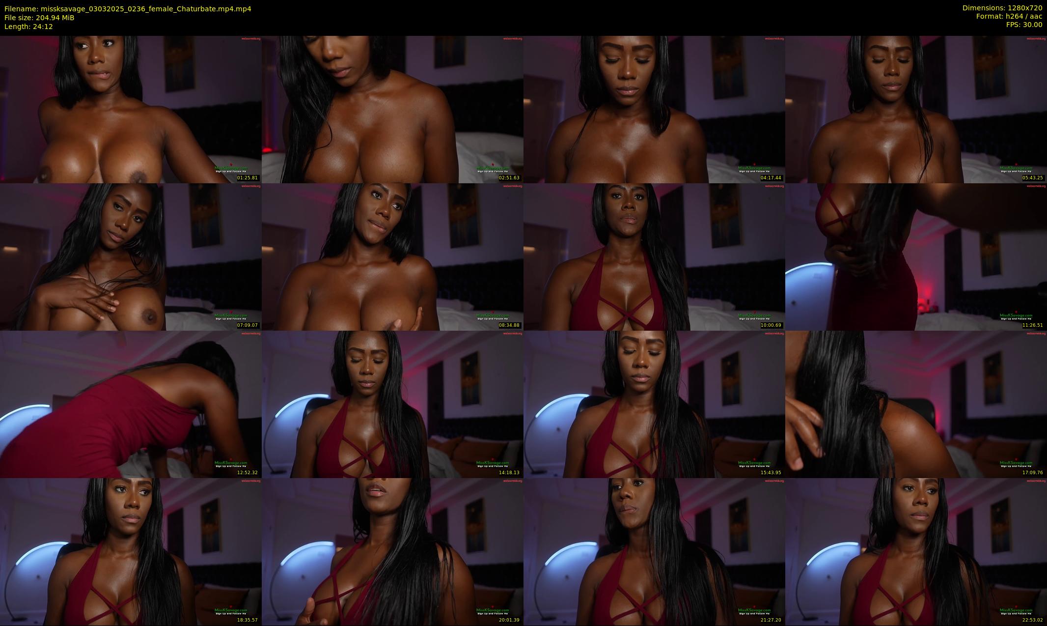 missksavage — 25 minute Chaturbate female cam show recording, 720p, Mar 3, 2025