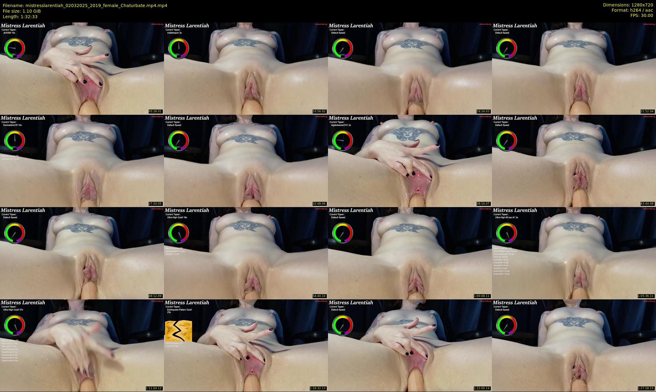 mistresslarentiah — 93 minute Chaturbate female cam show recording, 720p, Mar 2, 2025