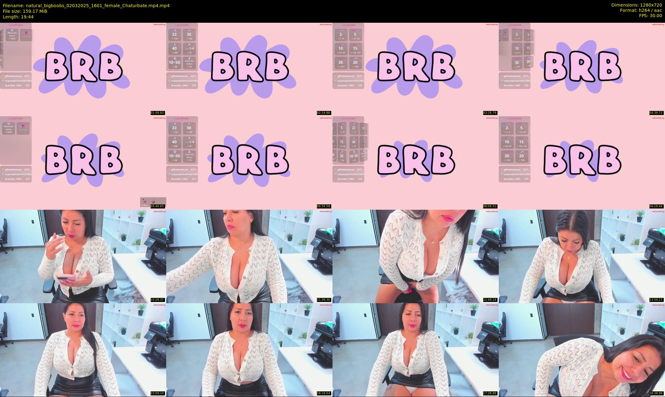 natural_bigboobs — 20 minute Chaturbate female cam show recording, 720p, Mar 2, 2025