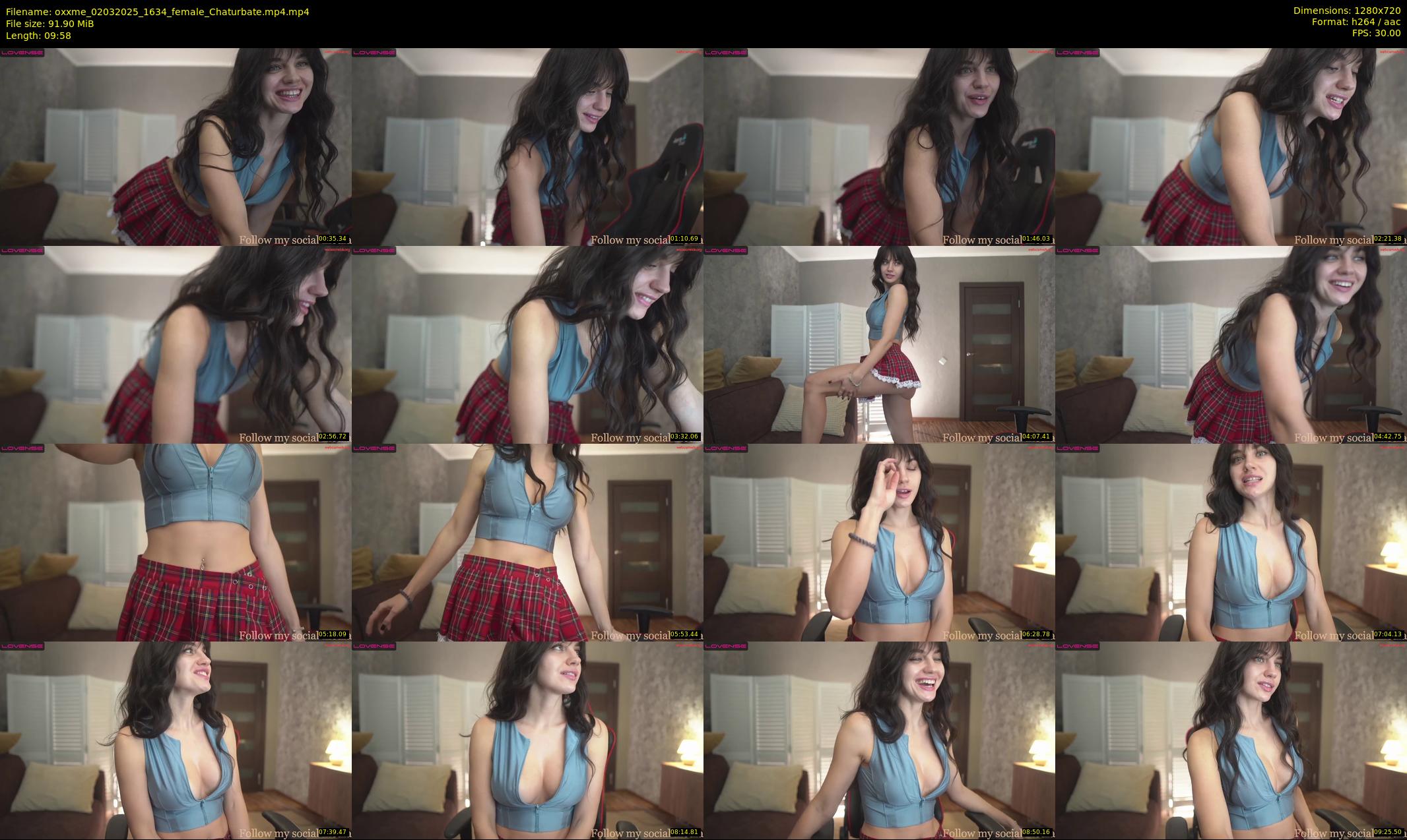 oxxme — 10 minute Chaturbate female cam show recording, 720p, Mar 2, 2025