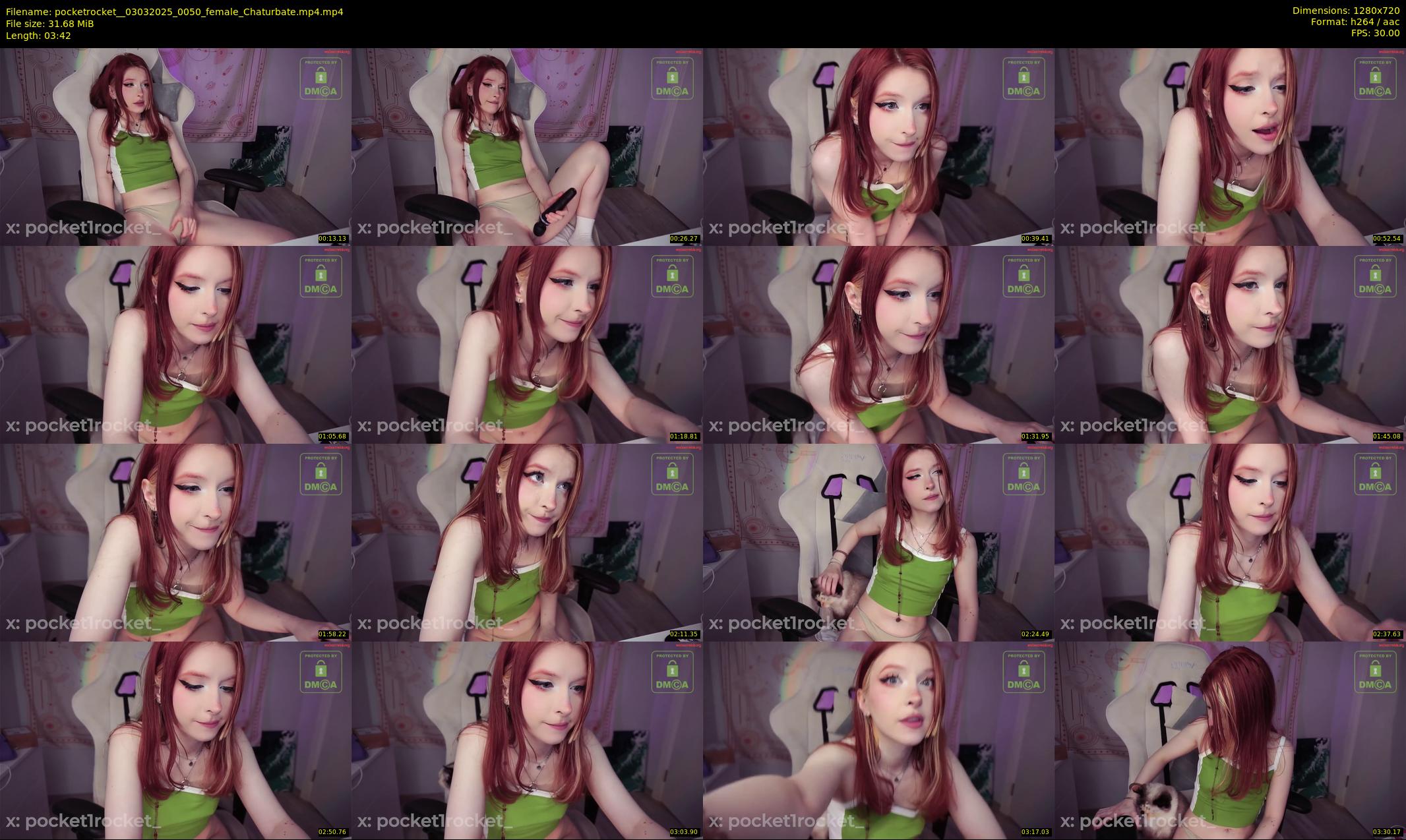 pocketrocket_ — 4 minute Chaturbate female cam show recording, 720p, Mar 3, 2025