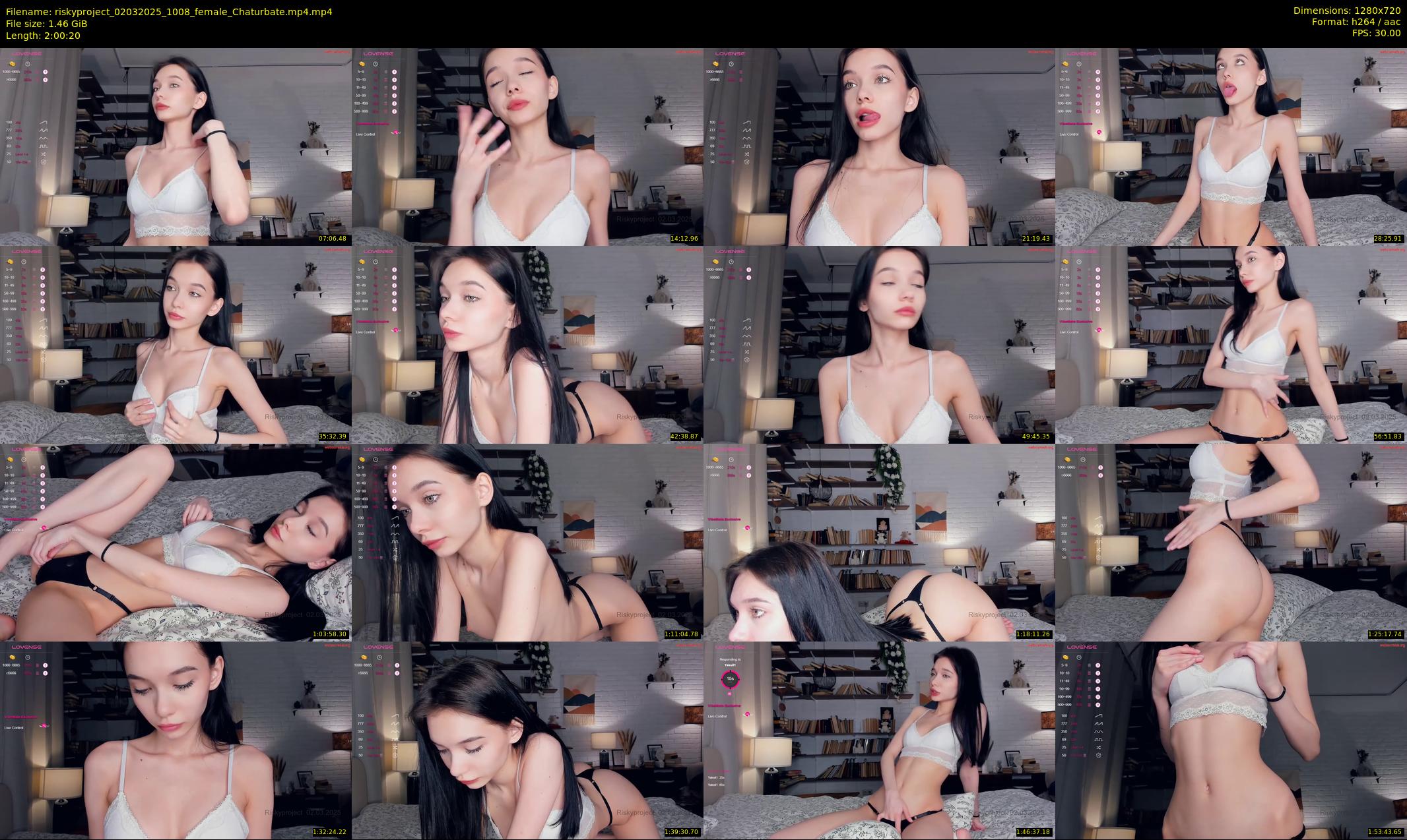 riskyproject — 121 minute Chaturbate couple cam show recording, 720p, Mar 2, 2025
