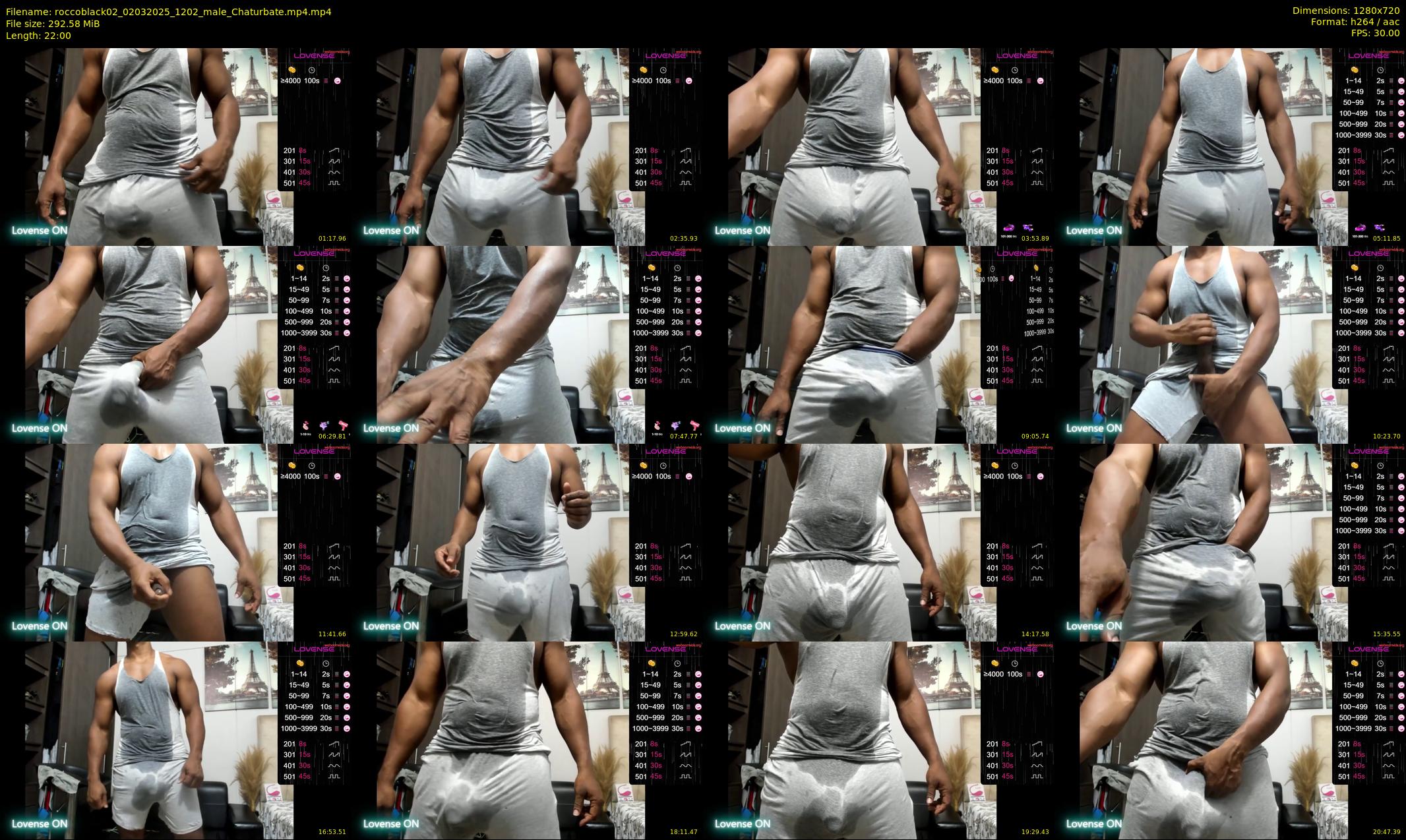 roccoblack02 — 22 minute Chaturbate male cam show recording, 720p, Mar 2, 2025