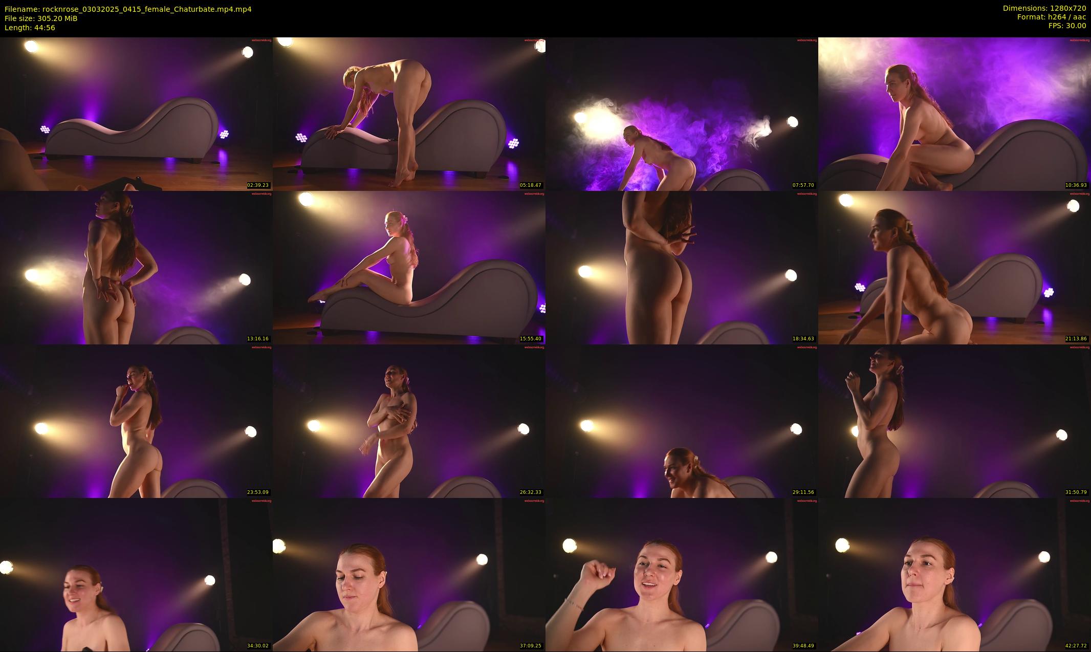 rocknrose — 45 minute Chaturbate female cam show recording, 720p, Mar 3, 2025