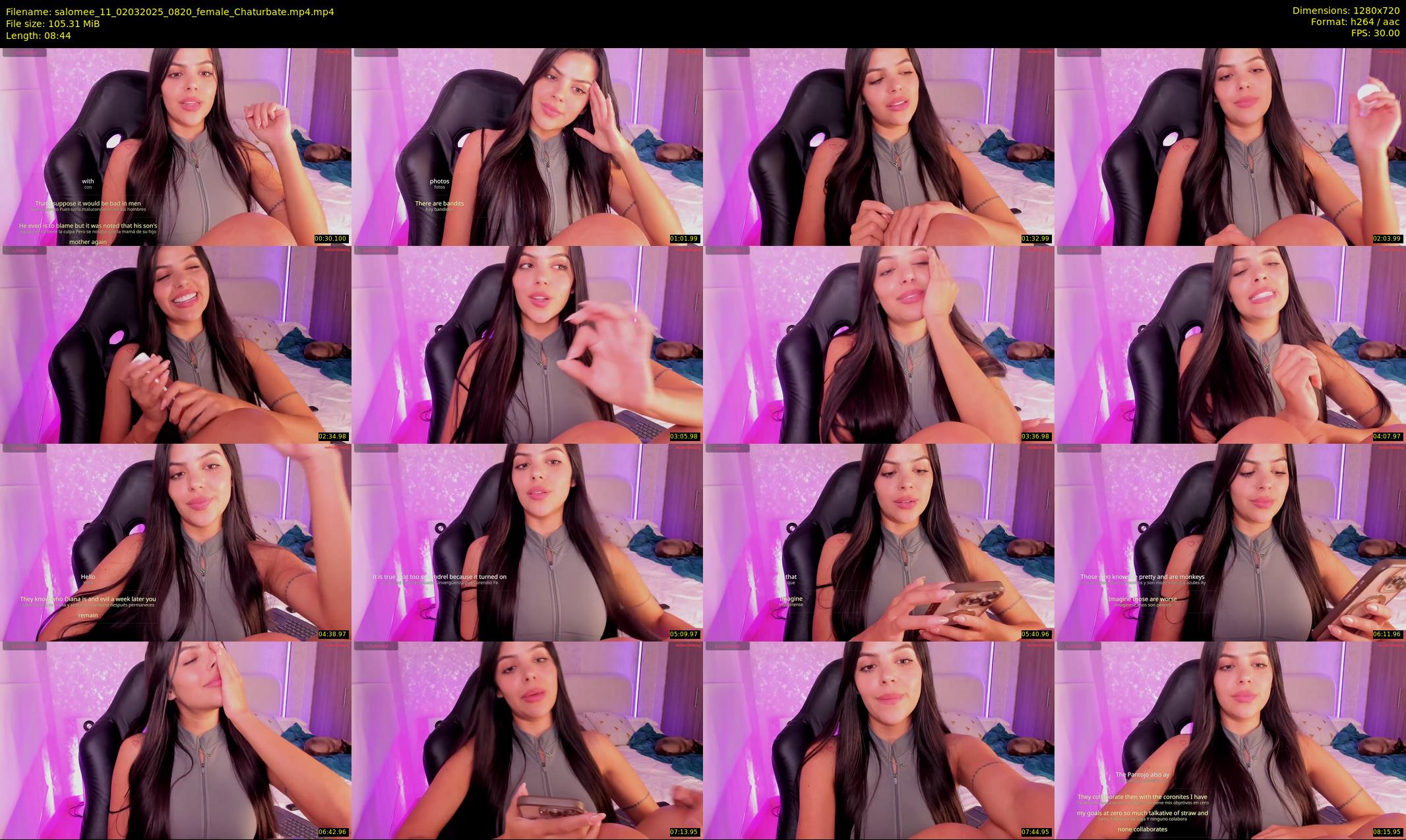 salomee_11 — 9 minute Chaturbate female cam show recording, 720p, Mar 2, 2025